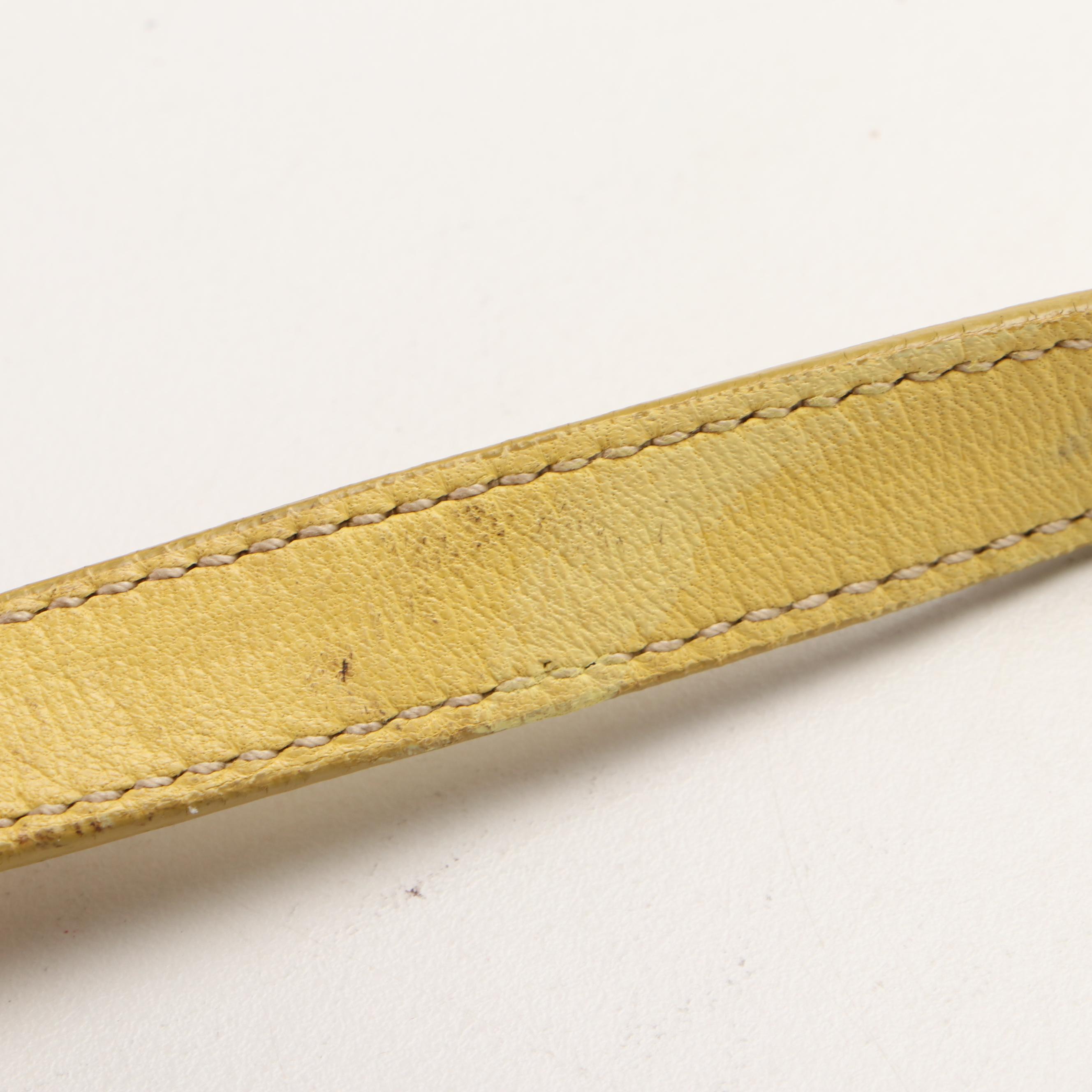 Prada Ruched Bow Bag in Polline Nappa Gaufre Leather