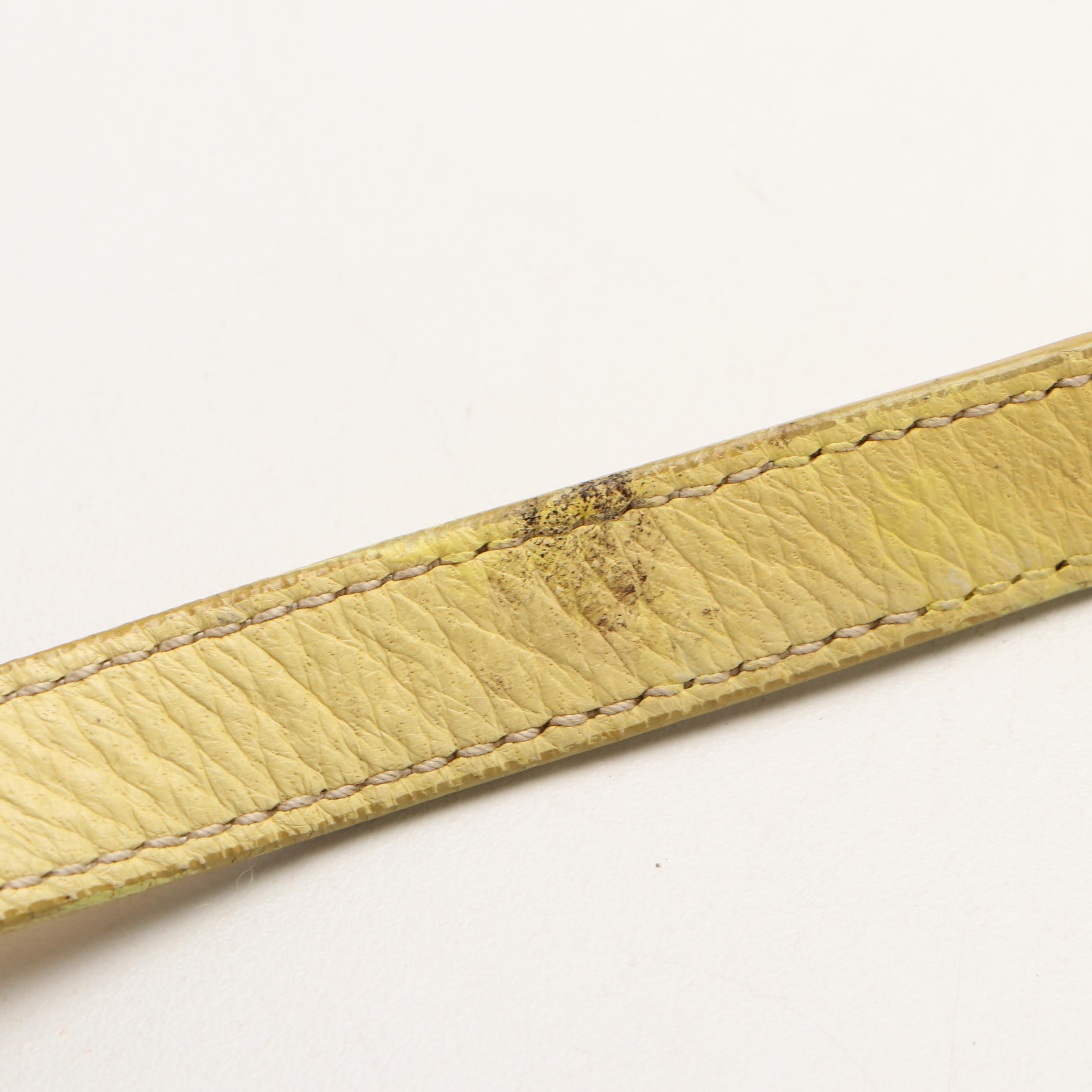 Prada Ruched Bow Bag in Polline Nappa Gaufre Leather