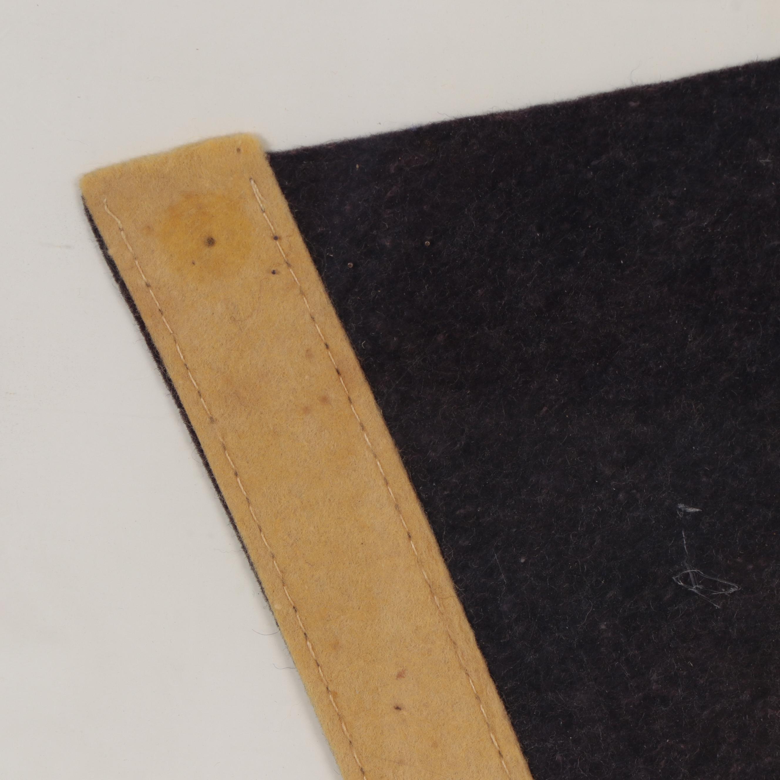 John Wooden Signed UCLA Pennant in Frame