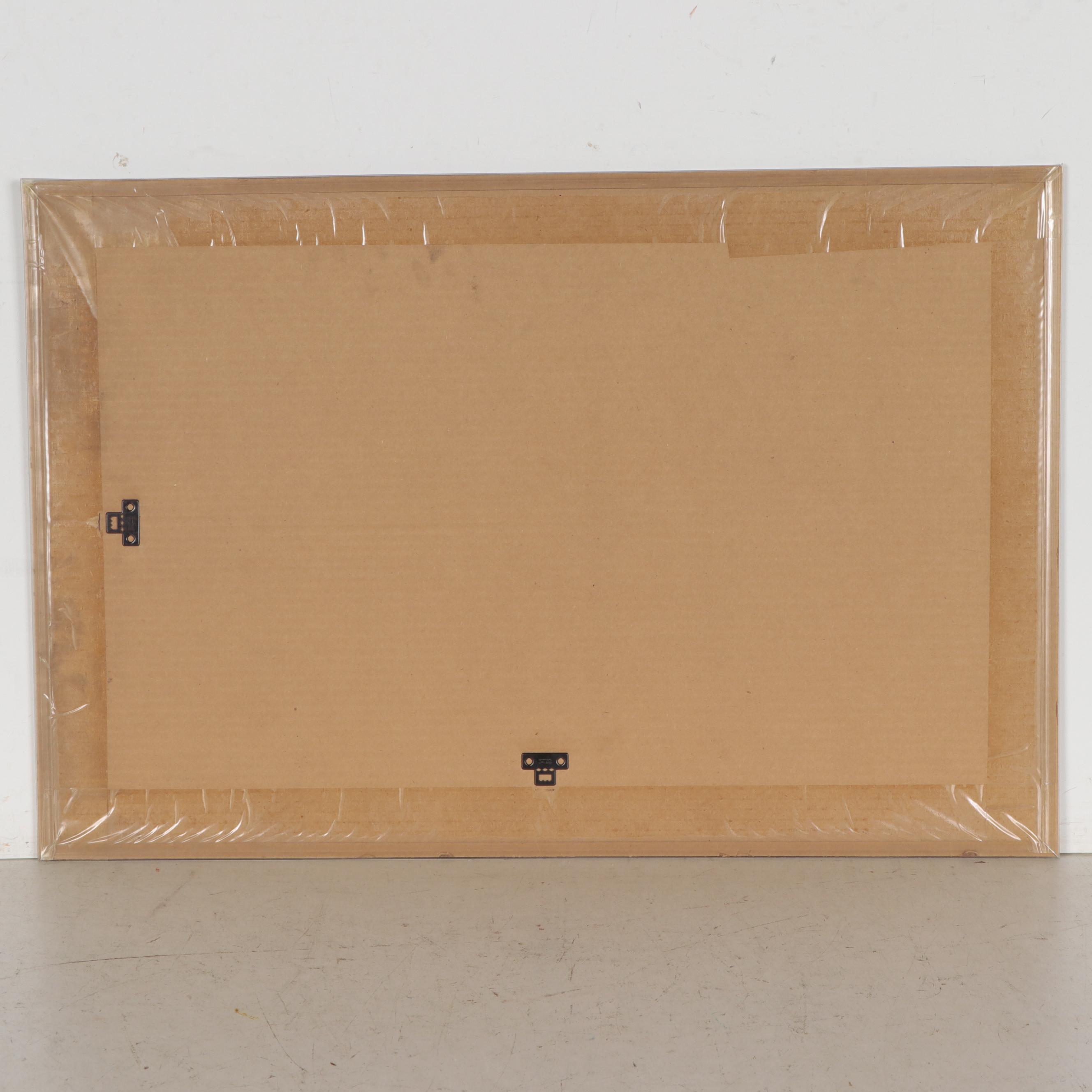 John Wooden Signed UCLA Pennant in Frame