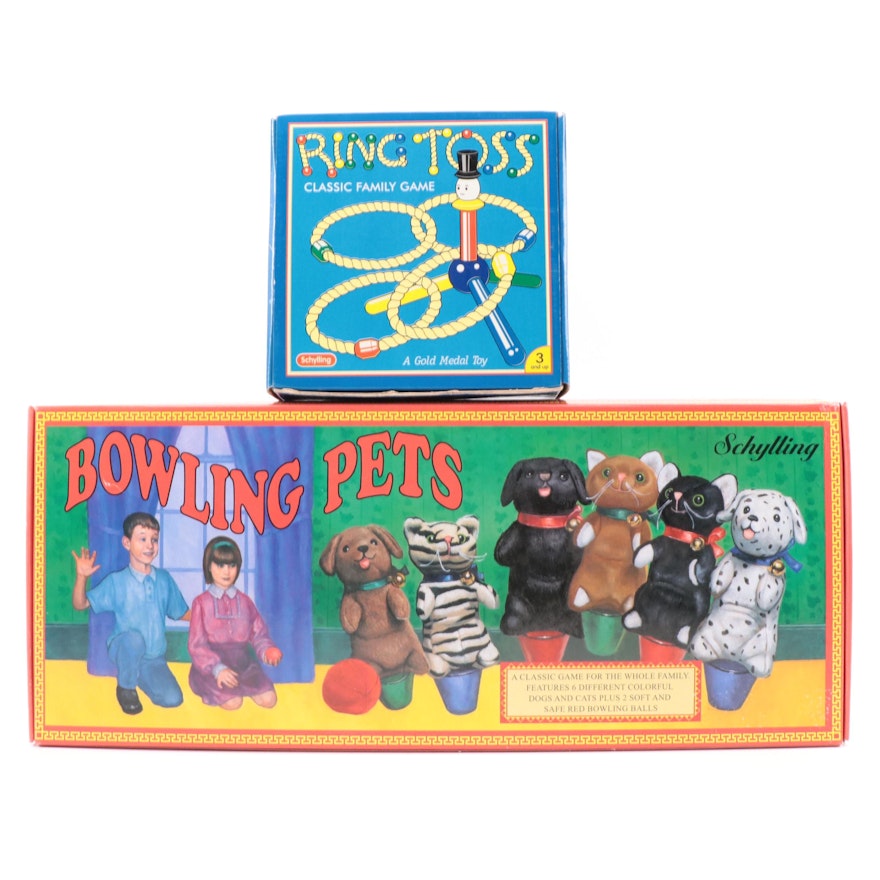 Schylling "Bowling Pets" and "Ring Toss" Games