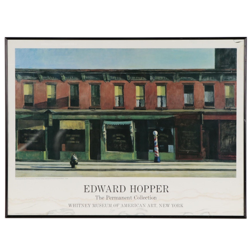 Whitney Museum of American Art Offset Lithograph Poster After Edward Hopper