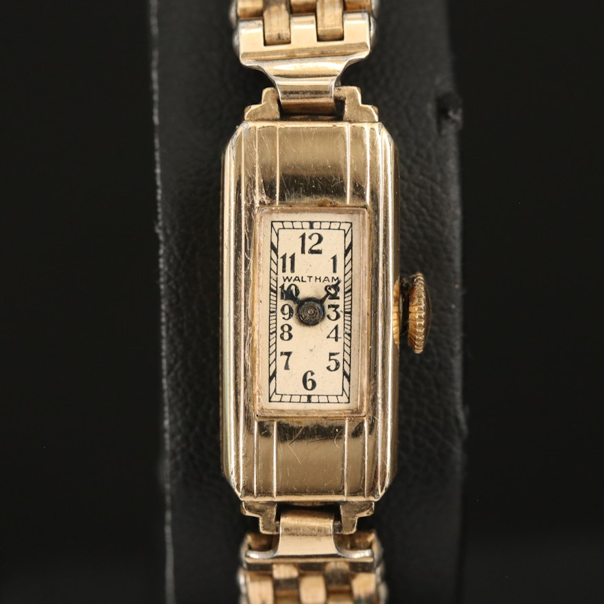 Waltham Gold Filled Stem Wind Wristwatch