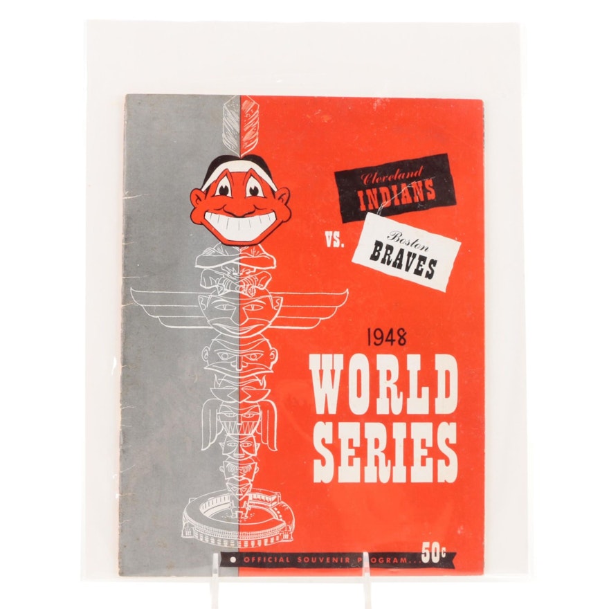 1948 World Series MLB Souvenir Program, Cleveland Indians vs. Boston Braves