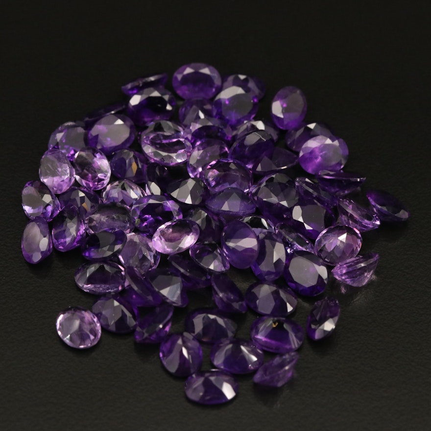 Loose 110.70 CT Amethysts