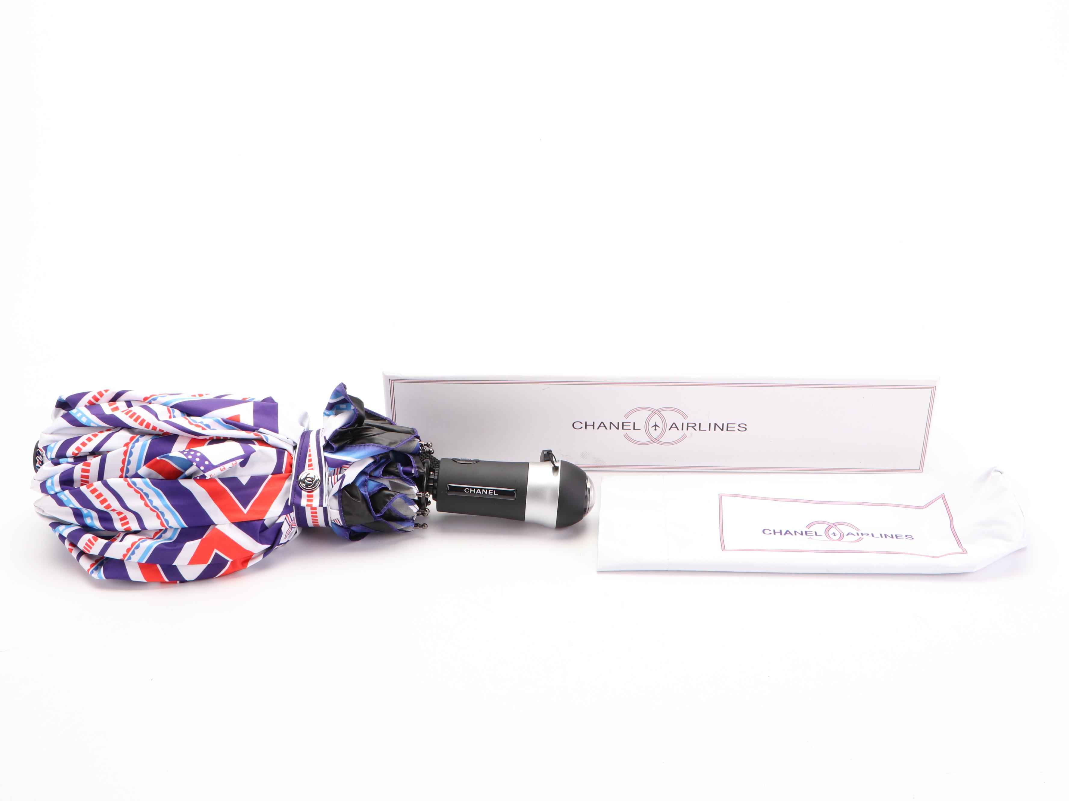 Chanel Airlines Exclusive VIP Umbrella with Torch