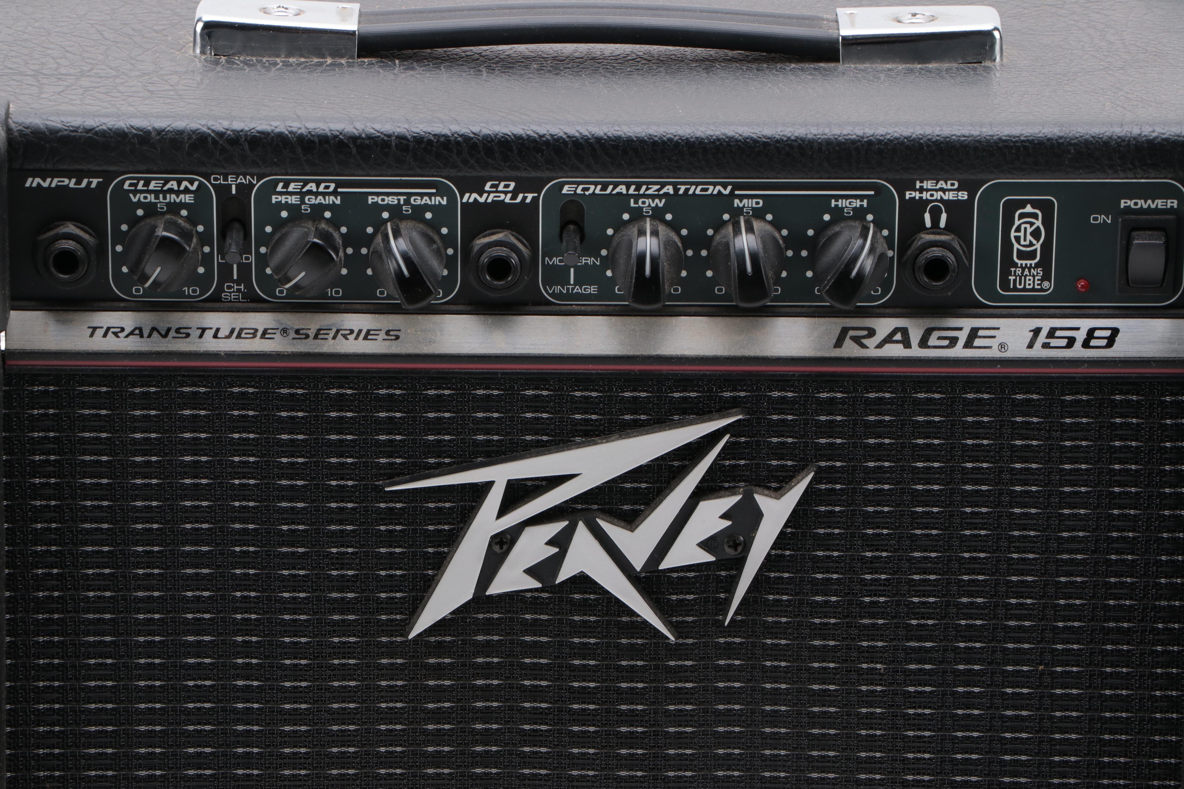 Peavey Rage 158 Guitar Amplifier with Instrument Cable