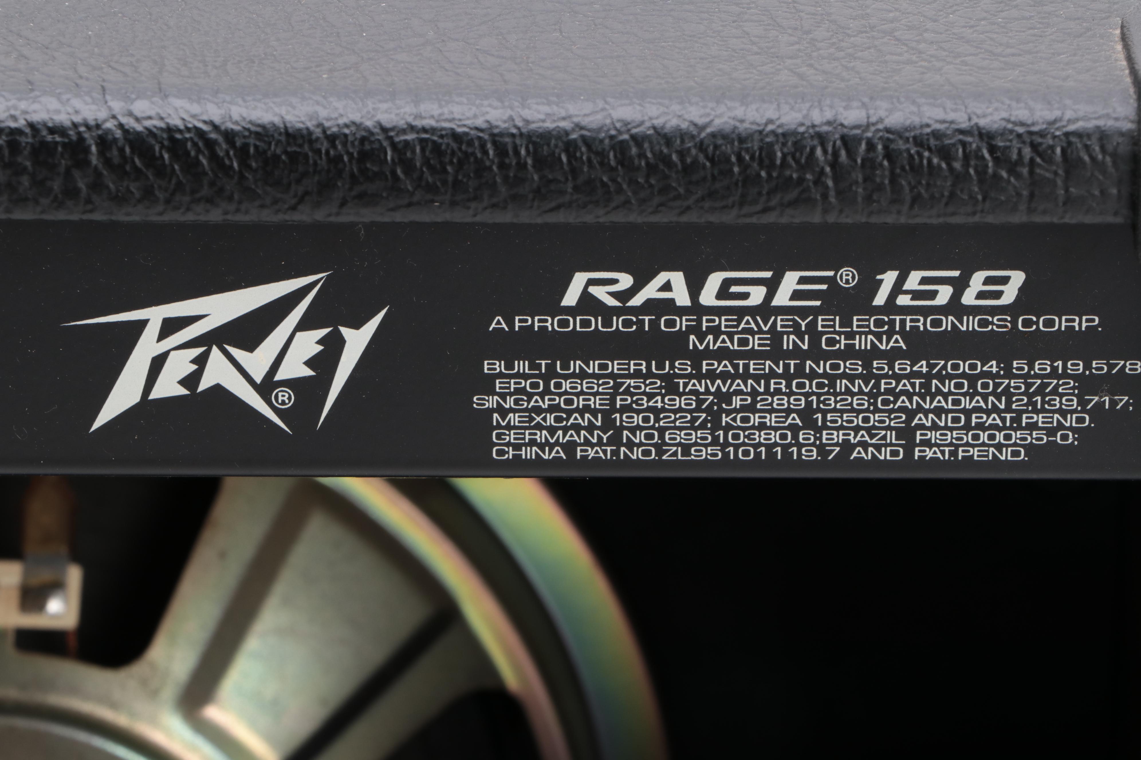 Peavey Rage 158 Guitar Amplifier with Instrument Cable