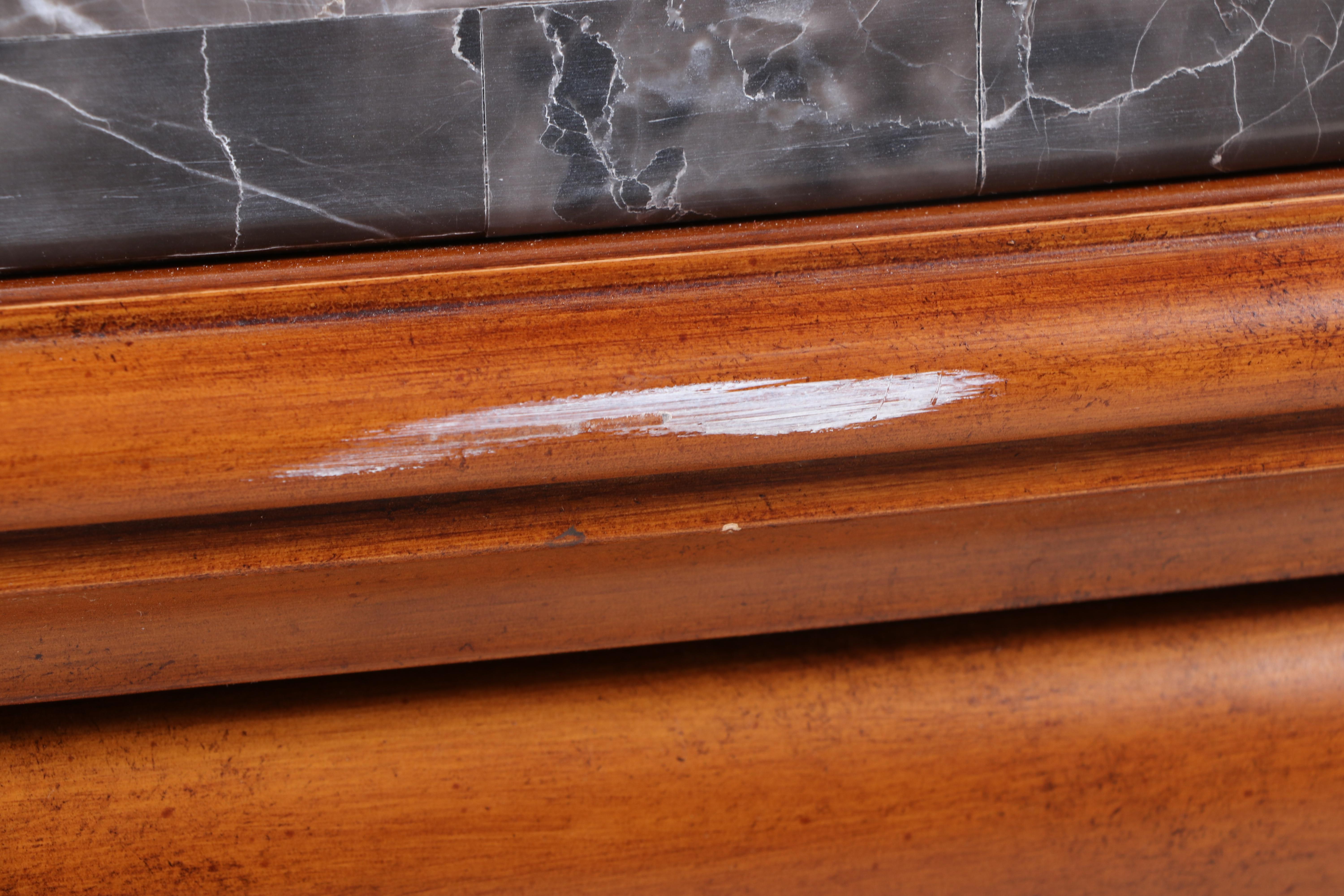 Pulaski Furniture "Edwardian Collection" Cherry-Veneered and Marble Top Bar