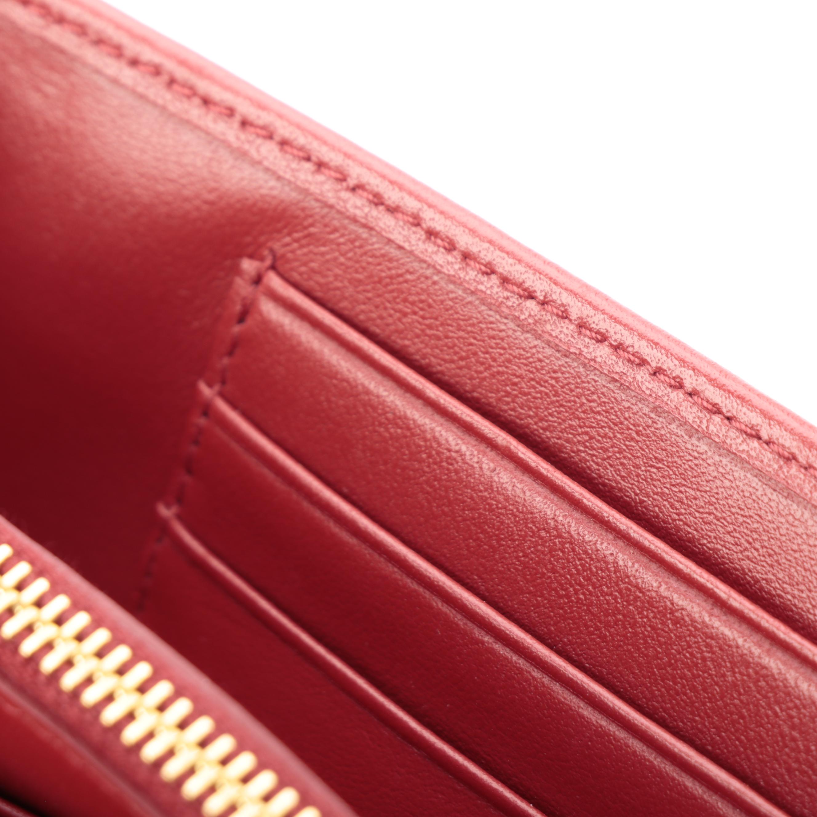 Prada Crossbody Wallet in Quilted Red Nylon Tessuto and Leather in Box