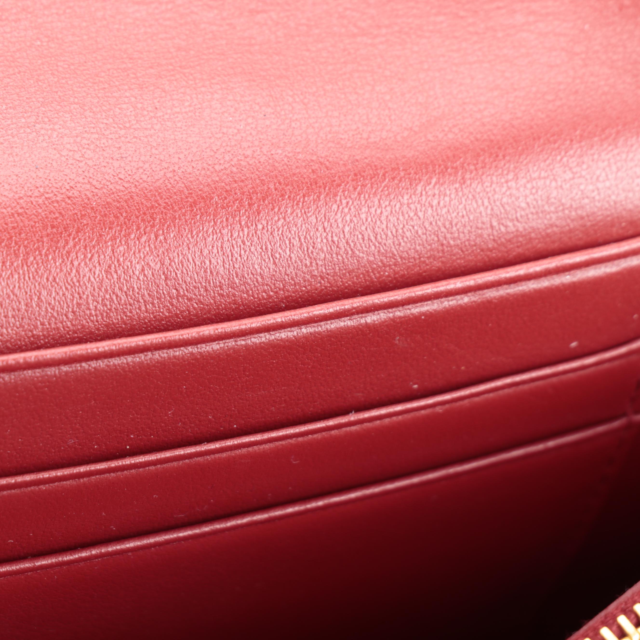 Prada Crossbody Wallet in Quilted Red Nylon Tessuto and Leather in Box