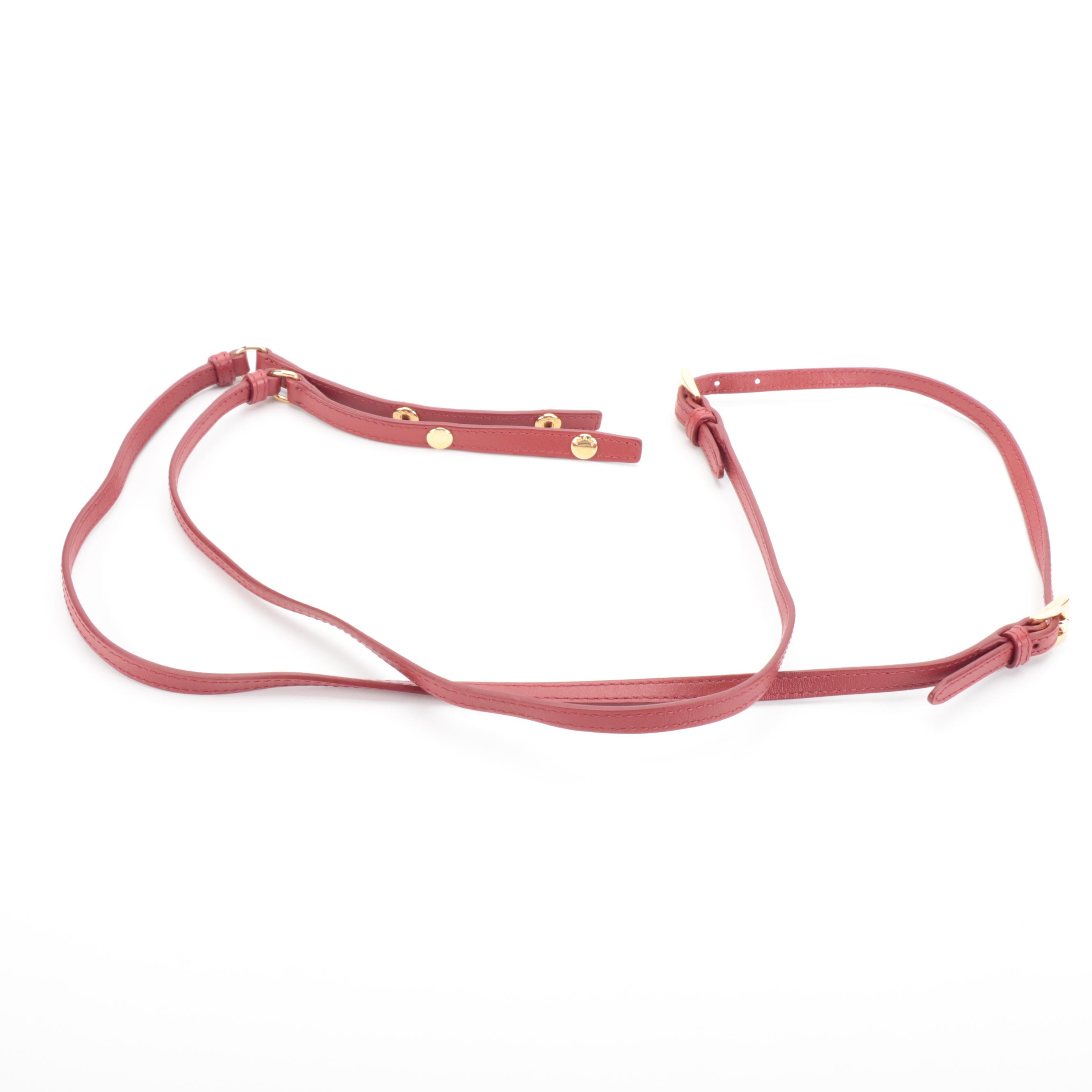 Prada Crossbody Wallet in Quilted Red Nylon Tessuto and Leather in Box