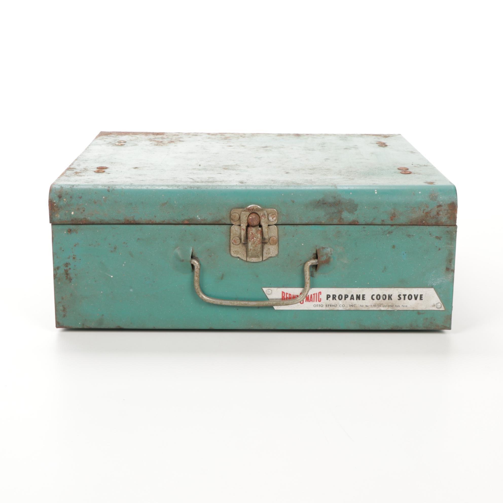 Bernz O Matic Propane Cook Stove and Grill with Picnic Basket