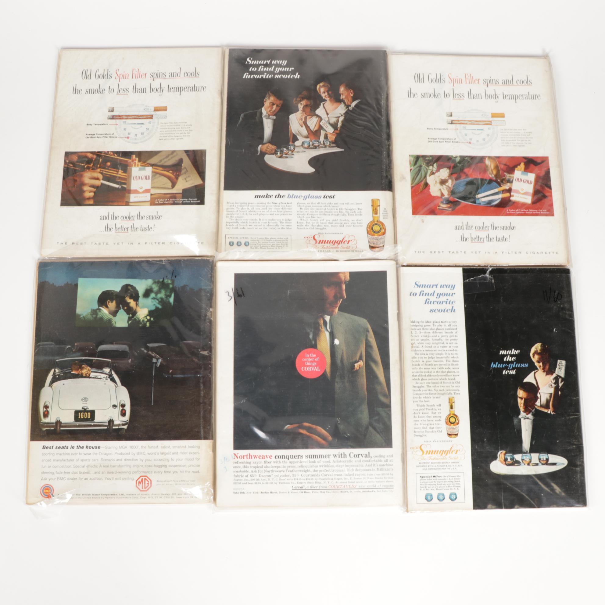 "Playboy" Magazines Featuring Holiday and Anniversary Issues, 1960–1961