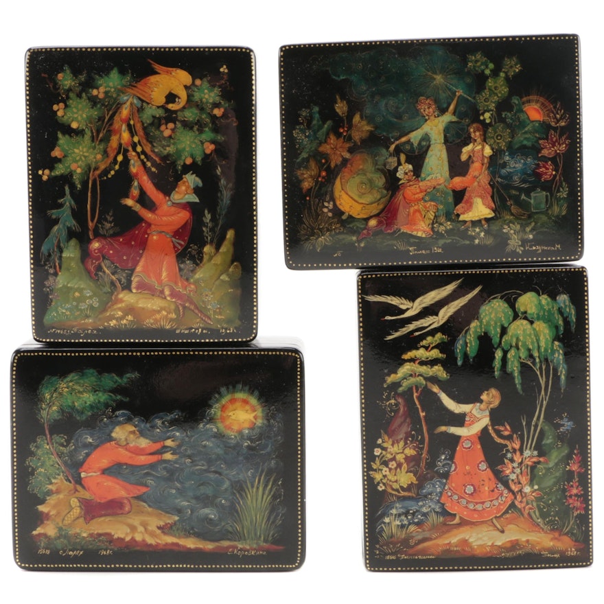 Ivan & the Firebird and Other Folklore and Fairytale Russian Lacquer Boxes