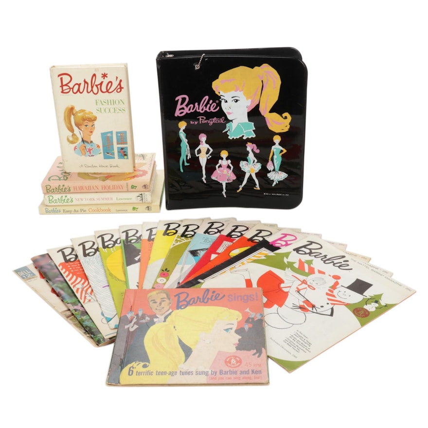 Mattel Barbie Magazines, Books and Record, 1960s