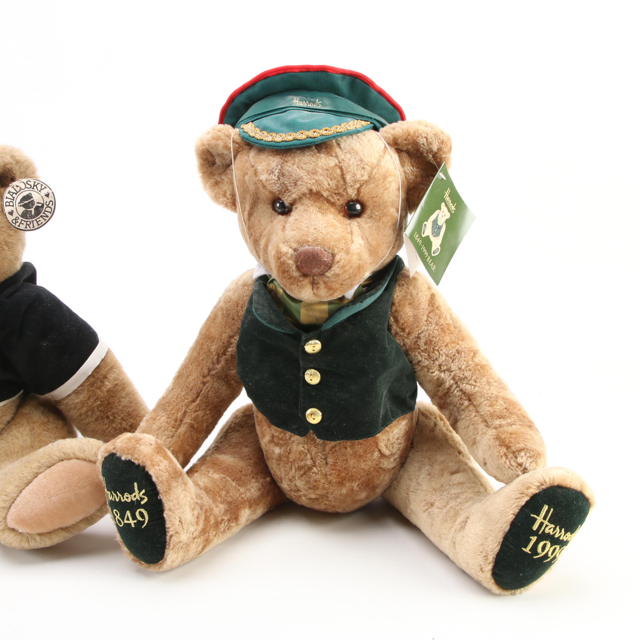 Harrods, North American Bear Co. and Other Faux Fur Jointed Teddy Bears