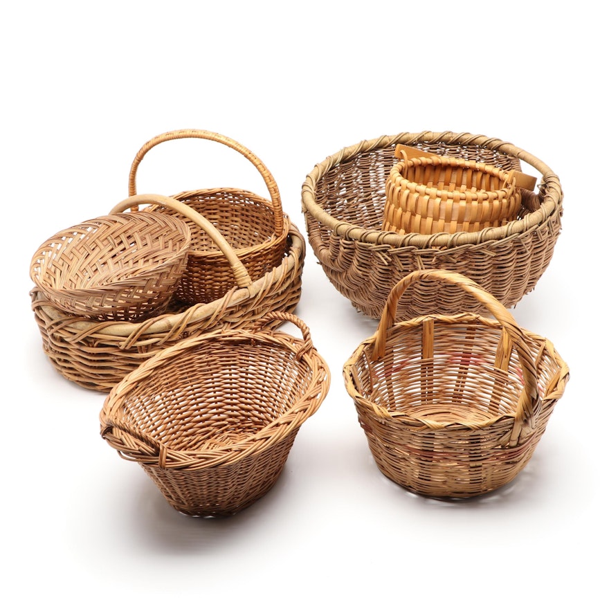 Woven Wicker and Other Baskets