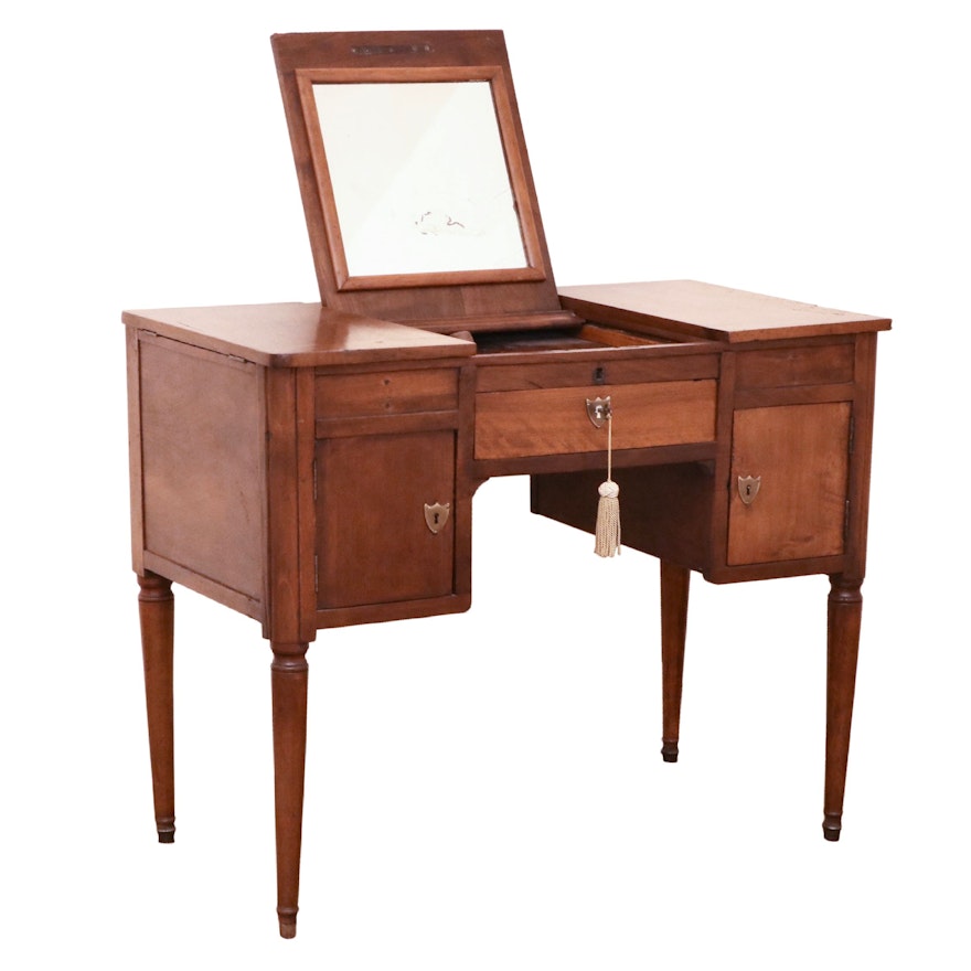 Sheraton Style Mahogany Dressing Table, Late 18th/Early 19th a