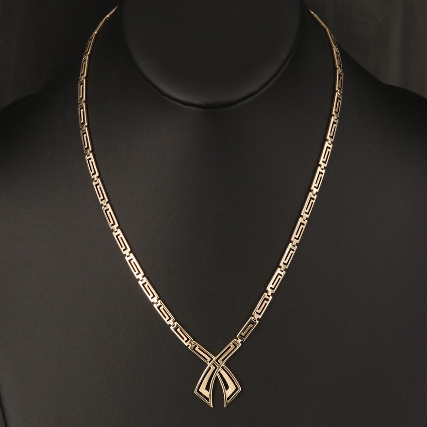 10K Fancy Link Necklace