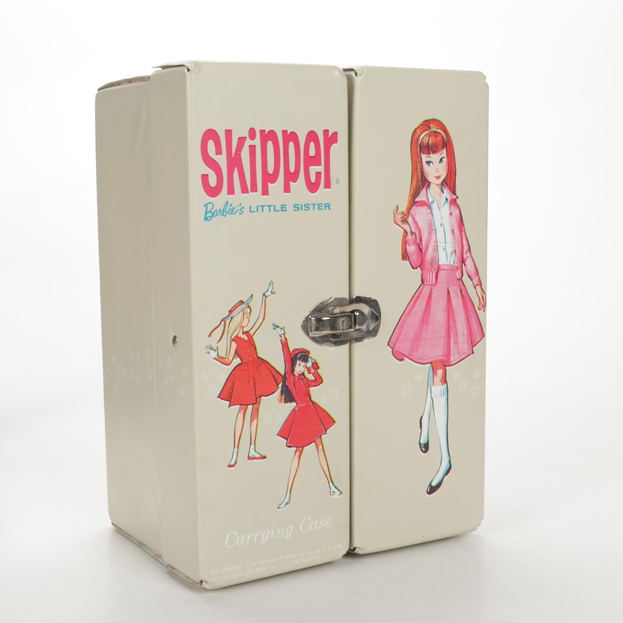 Mattel Barbie and Skipper Doll Cases With Skipper Doll and Accesories