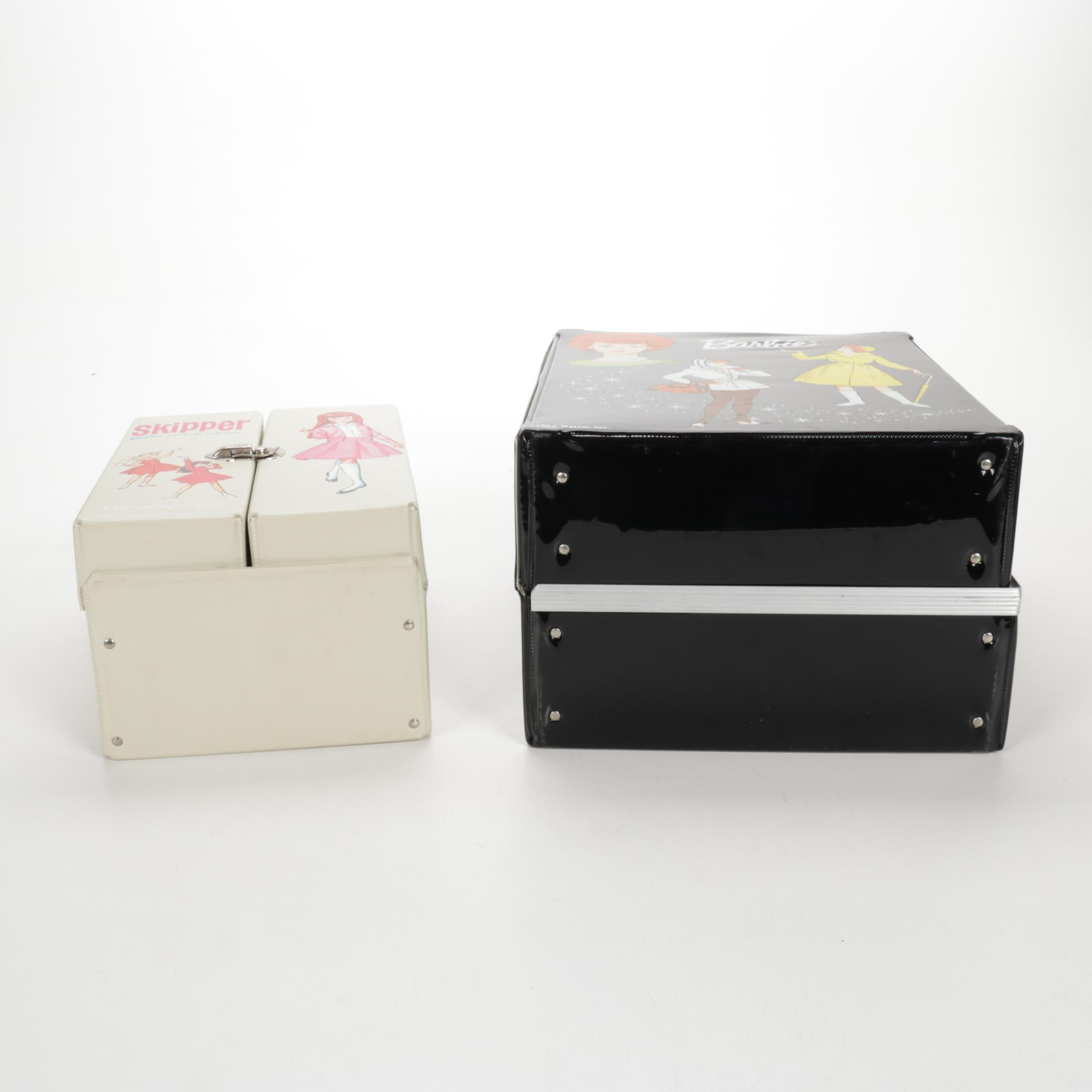 Mattel Barbie and Skipper Doll Cases With Skipper Doll and Accesories