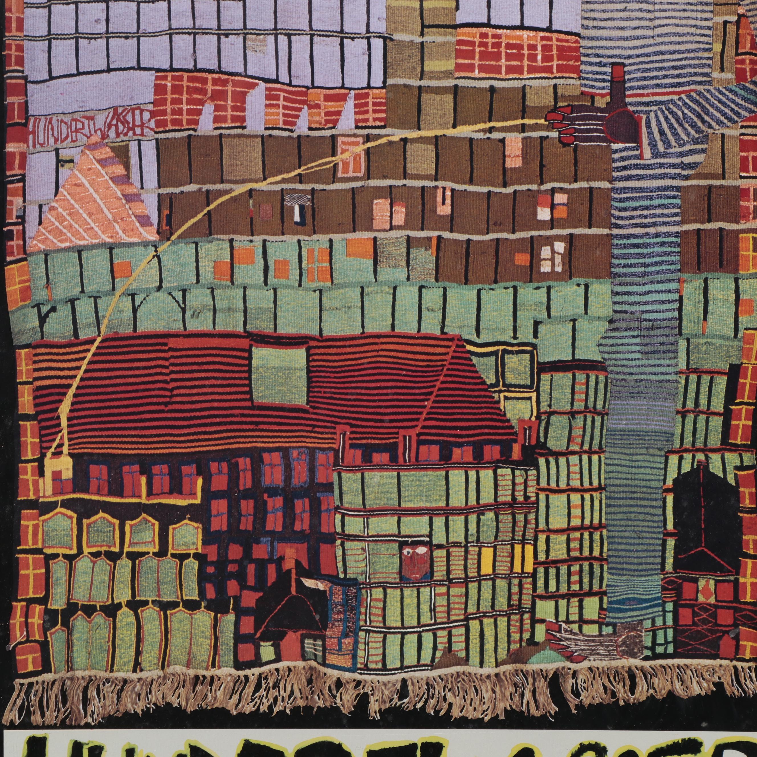 Museum of Applied Arts Vienne Offset Lithograph Poster After Hundertwasser, 1978