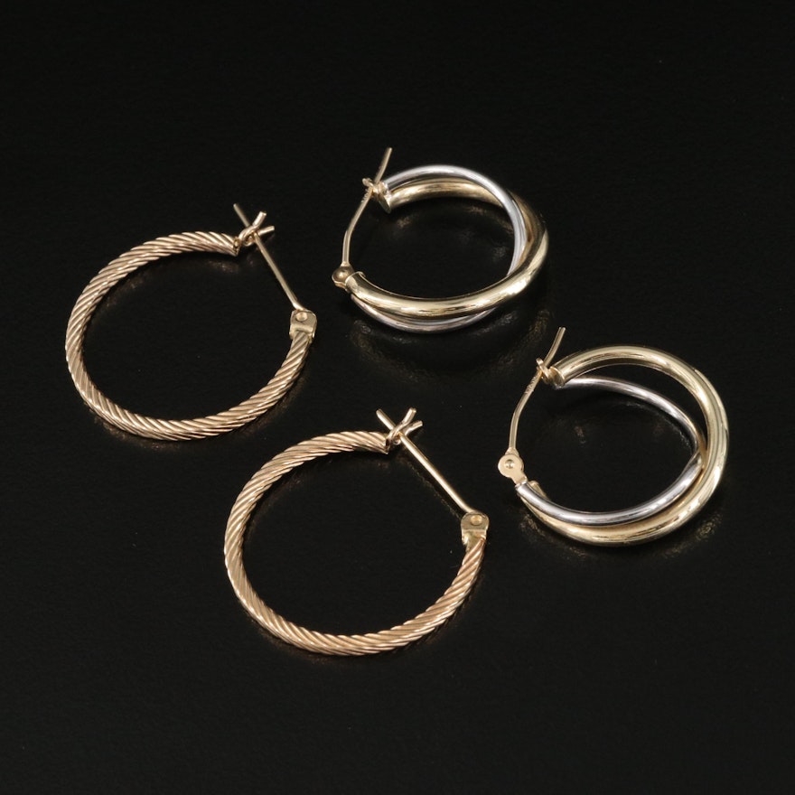 14K Hoop Earrings