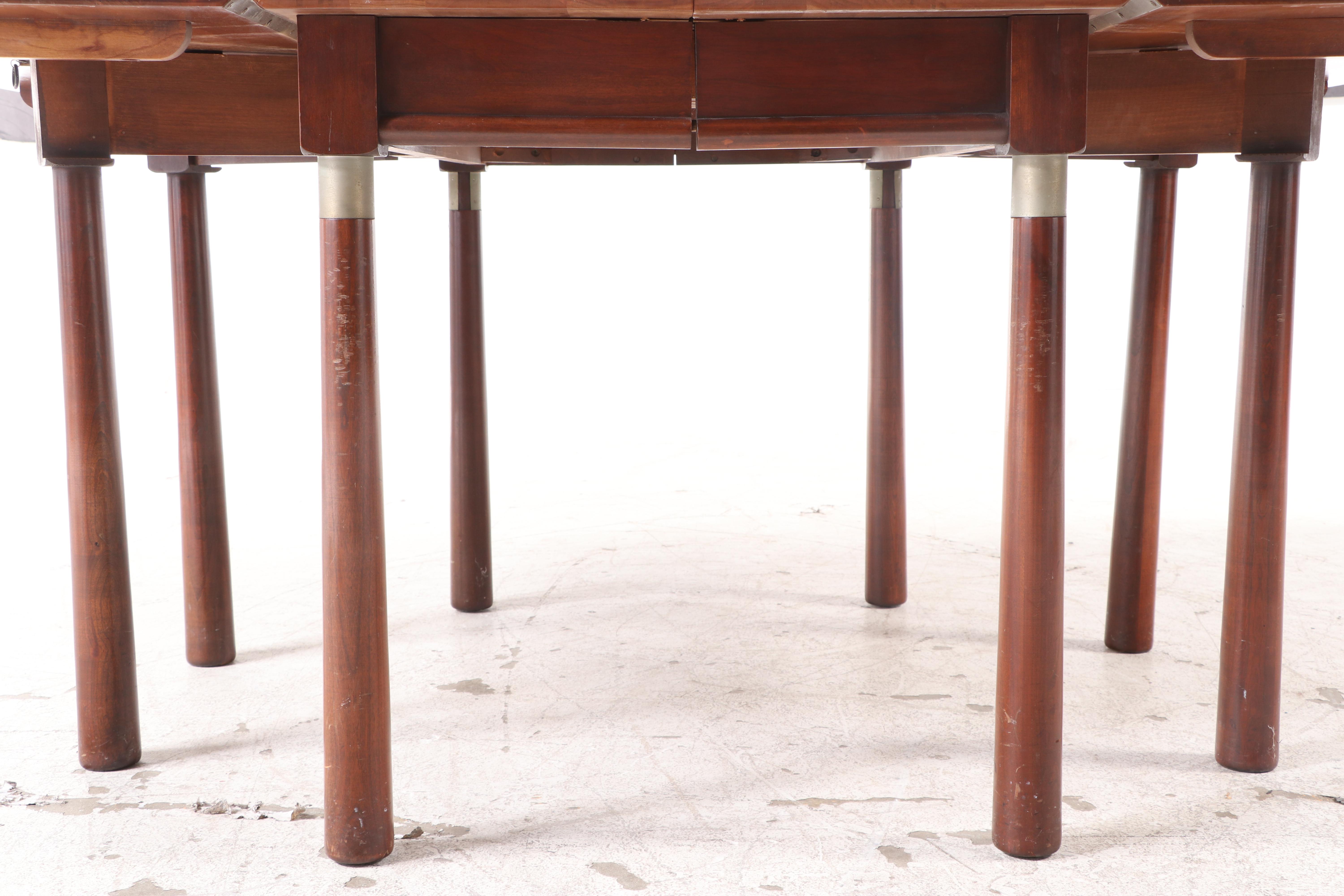 Willett "Trans-East" Cherry Drop-Leaf Dining Table and Chairs, Mid-20th Century