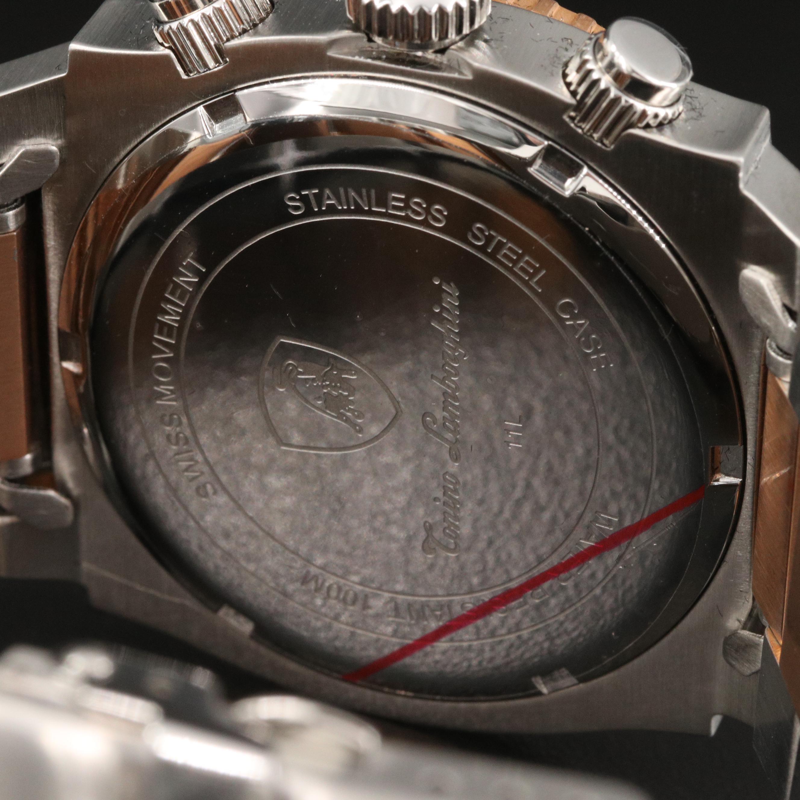 Tonino Lamborghini Two-Tone Stainless Steel Chronograph Watch