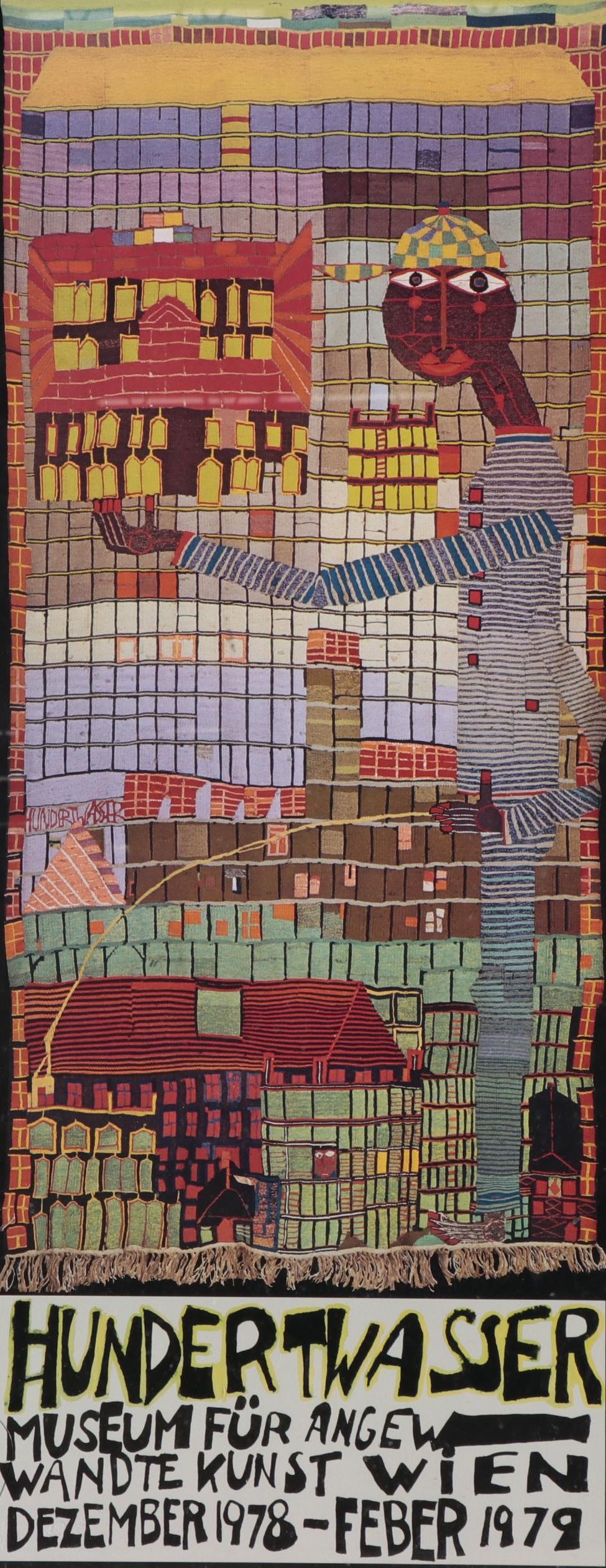 Museum of Applied Arts Vienne Offset Lithograph Poster After Hundertwasser, 1978