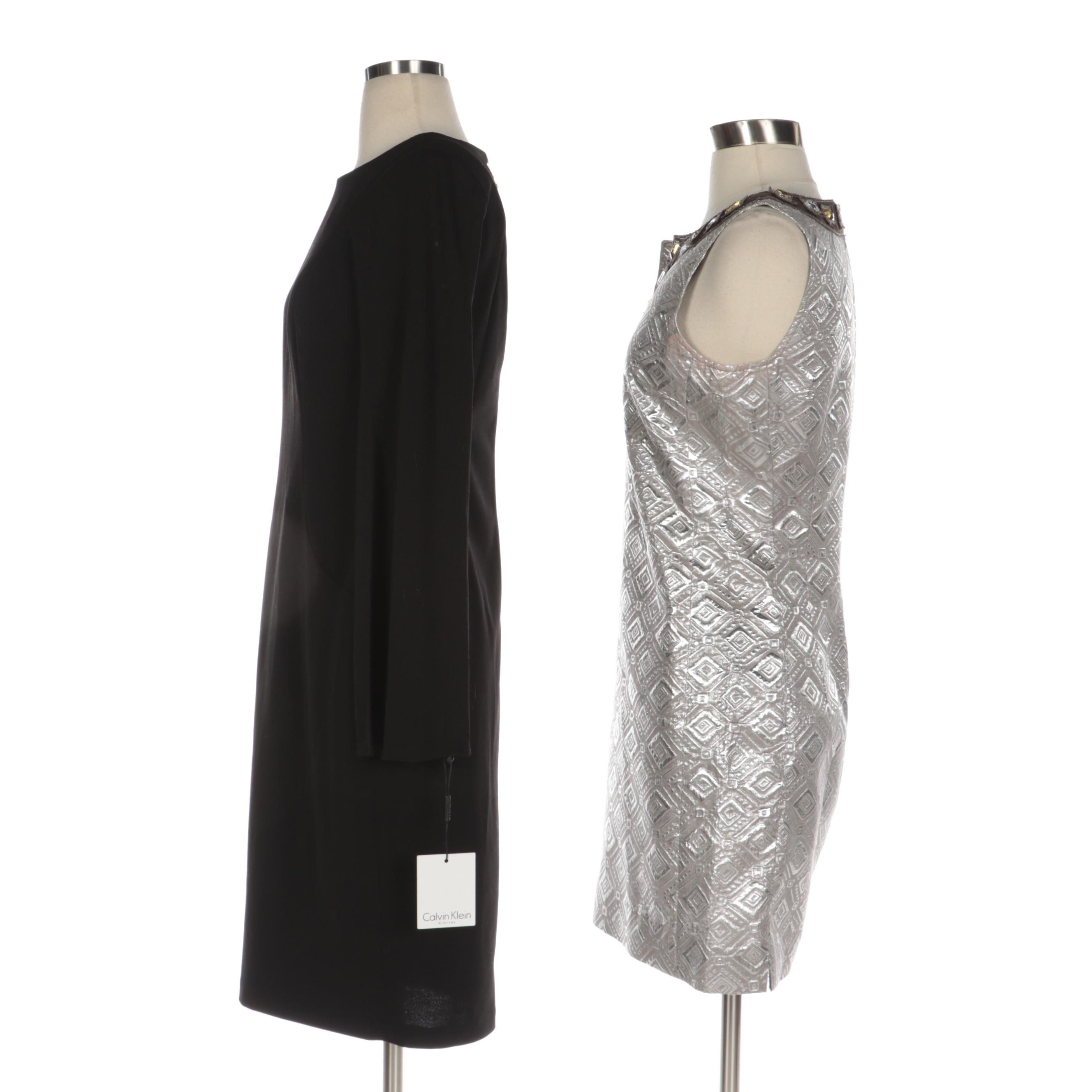 Calvin Klein and Tory Burch Embellished Cocktail and Workwear Dresses