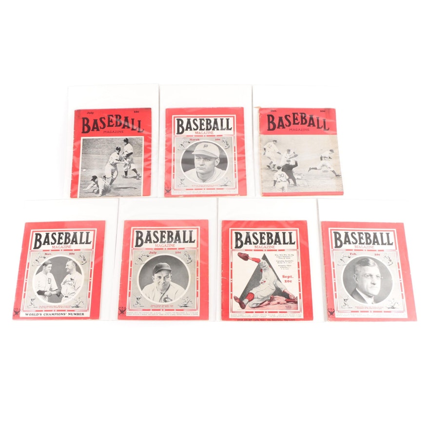 "Baseball Magazine" Collection of Issues, 1931–1938