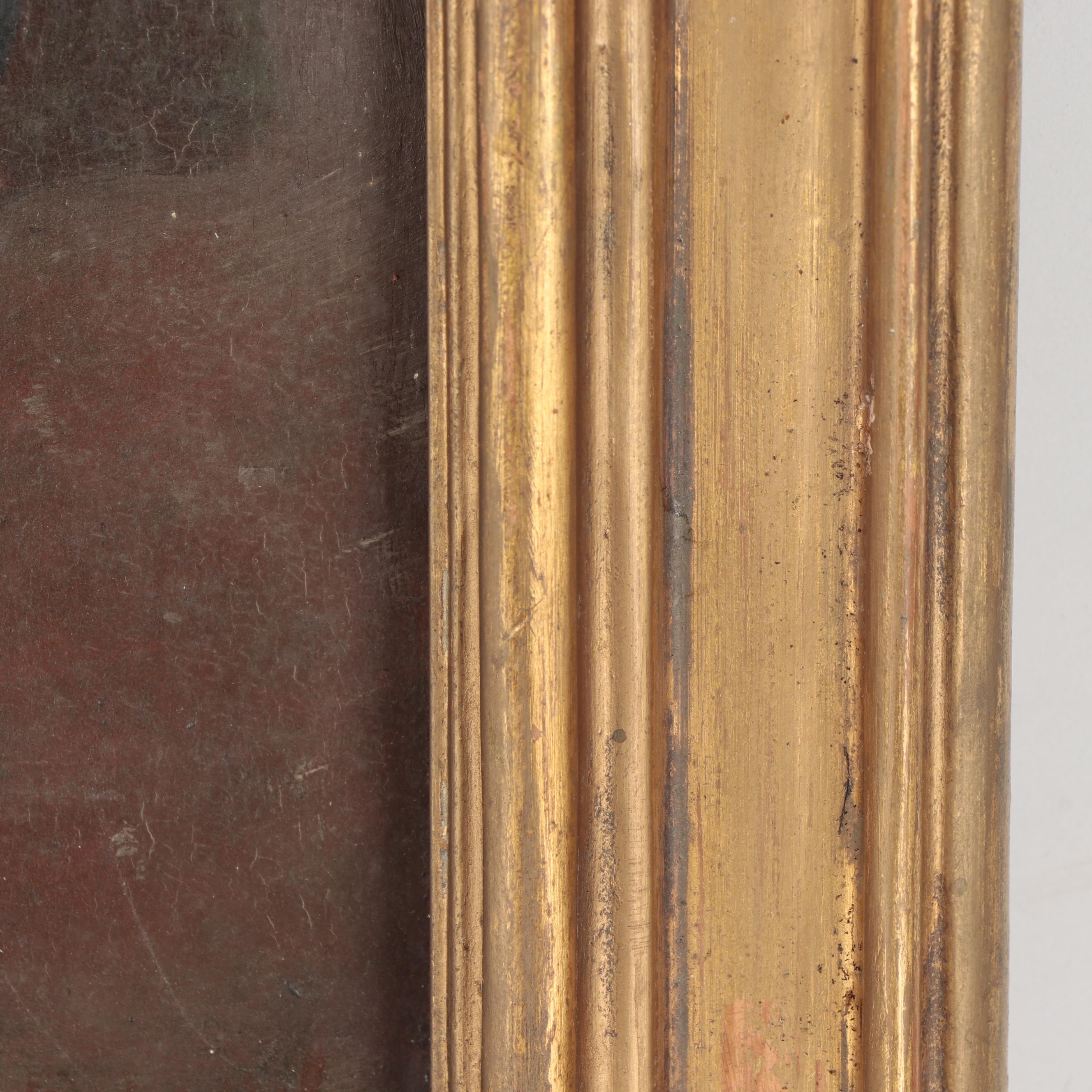 Myron G. Barlow Oil Painting "A Little Sunlight," Early 20th Century