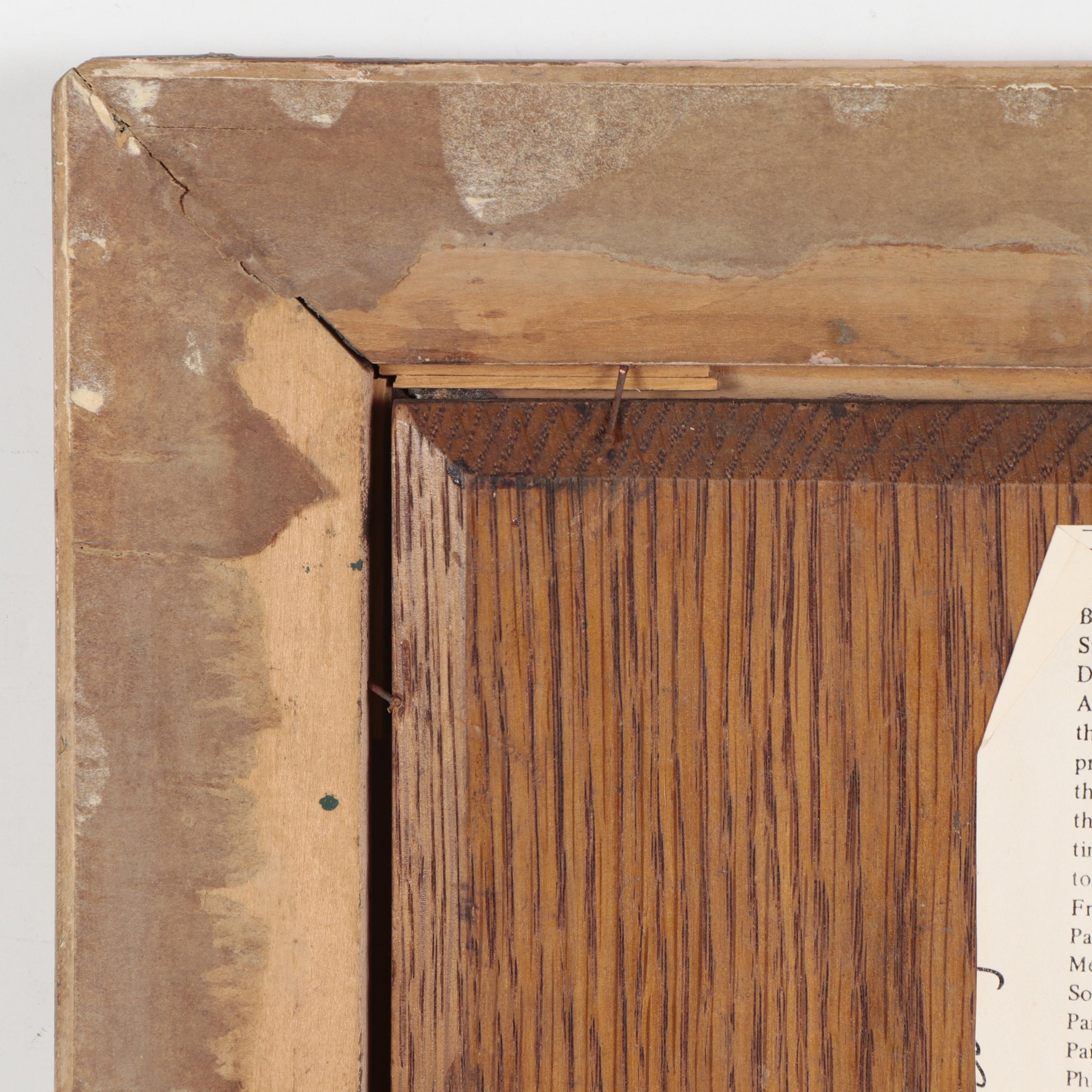 Myron G. Barlow Oil Painting "A Little Sunlight," Early 20th Century