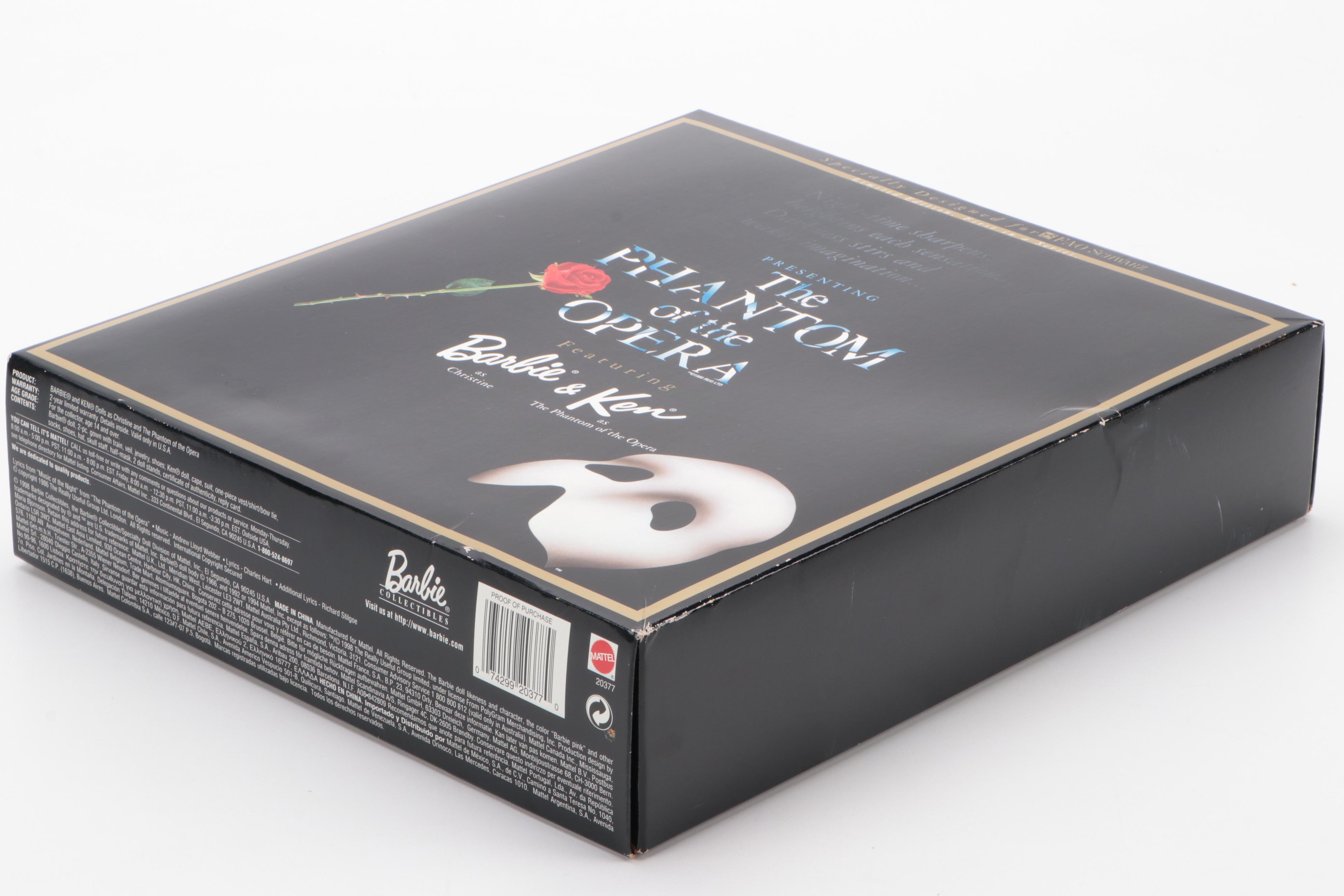 Mattel "Phantom of the Opera" Barbie and Ken Dolls, Exclusively for FAO Schwarz