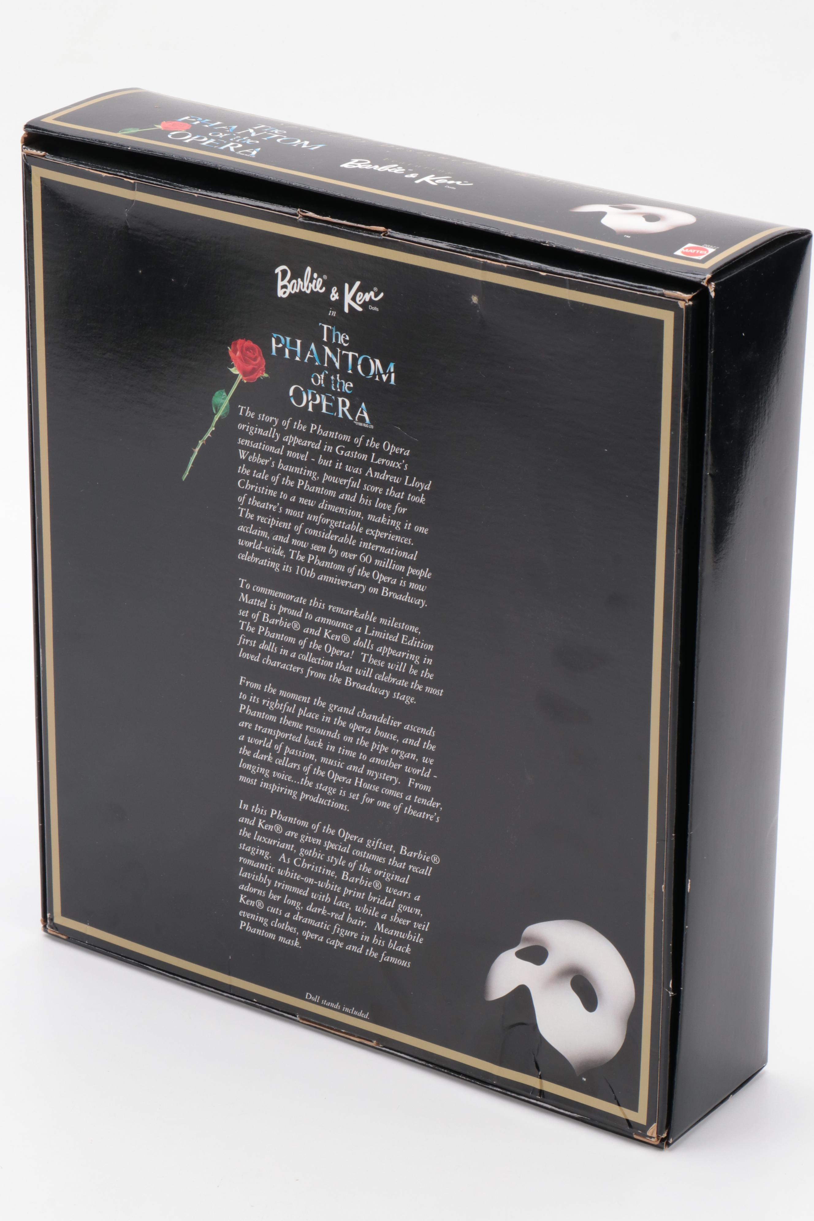 Mattel "Phantom of the Opera" Barbie and Ken Dolls, Exclusively for FAO Schwarz