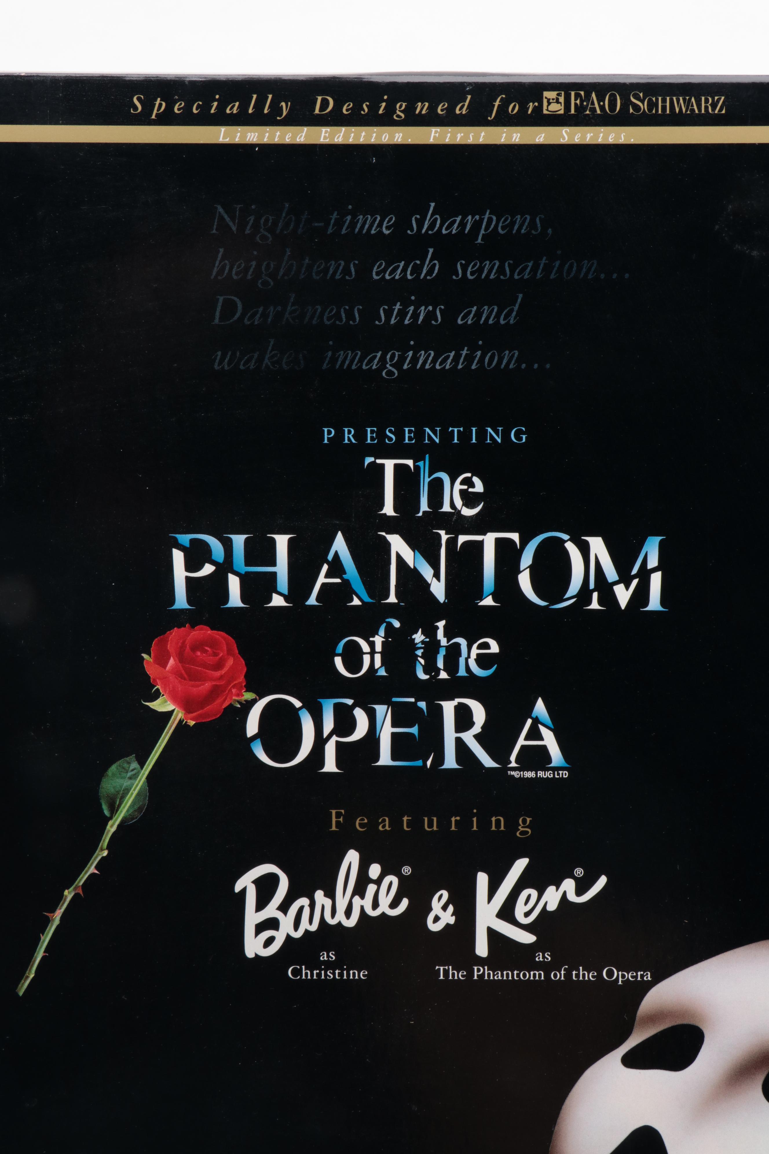 Mattel "Phantom of the Opera" Barbie and Ken Dolls, Exclusively for FAO Schwarz