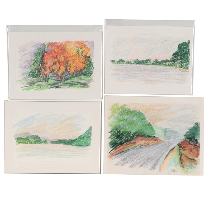 Elsie Kay Harris Landscape Pastel Drawings