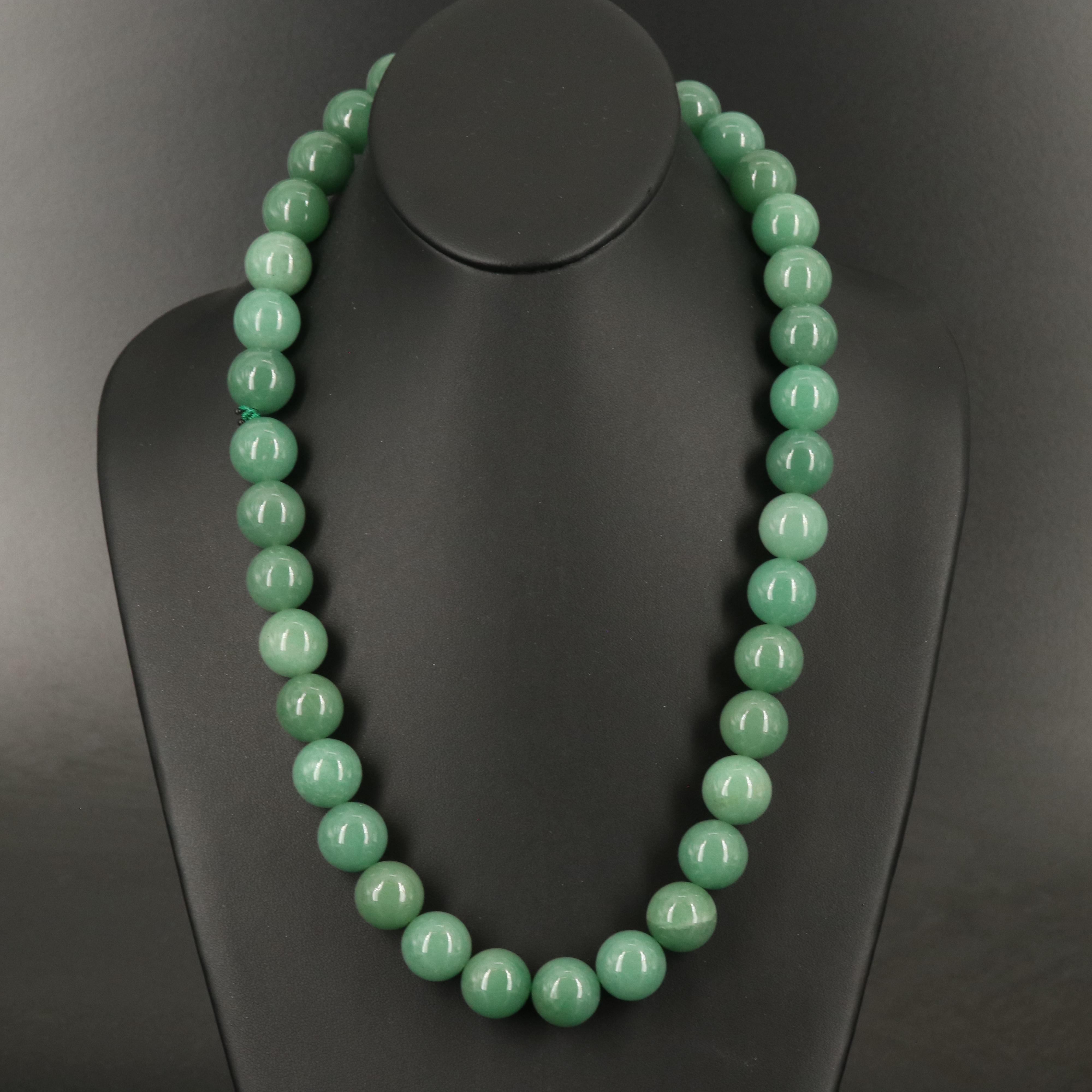 Endless Aventurine Bead Necklace