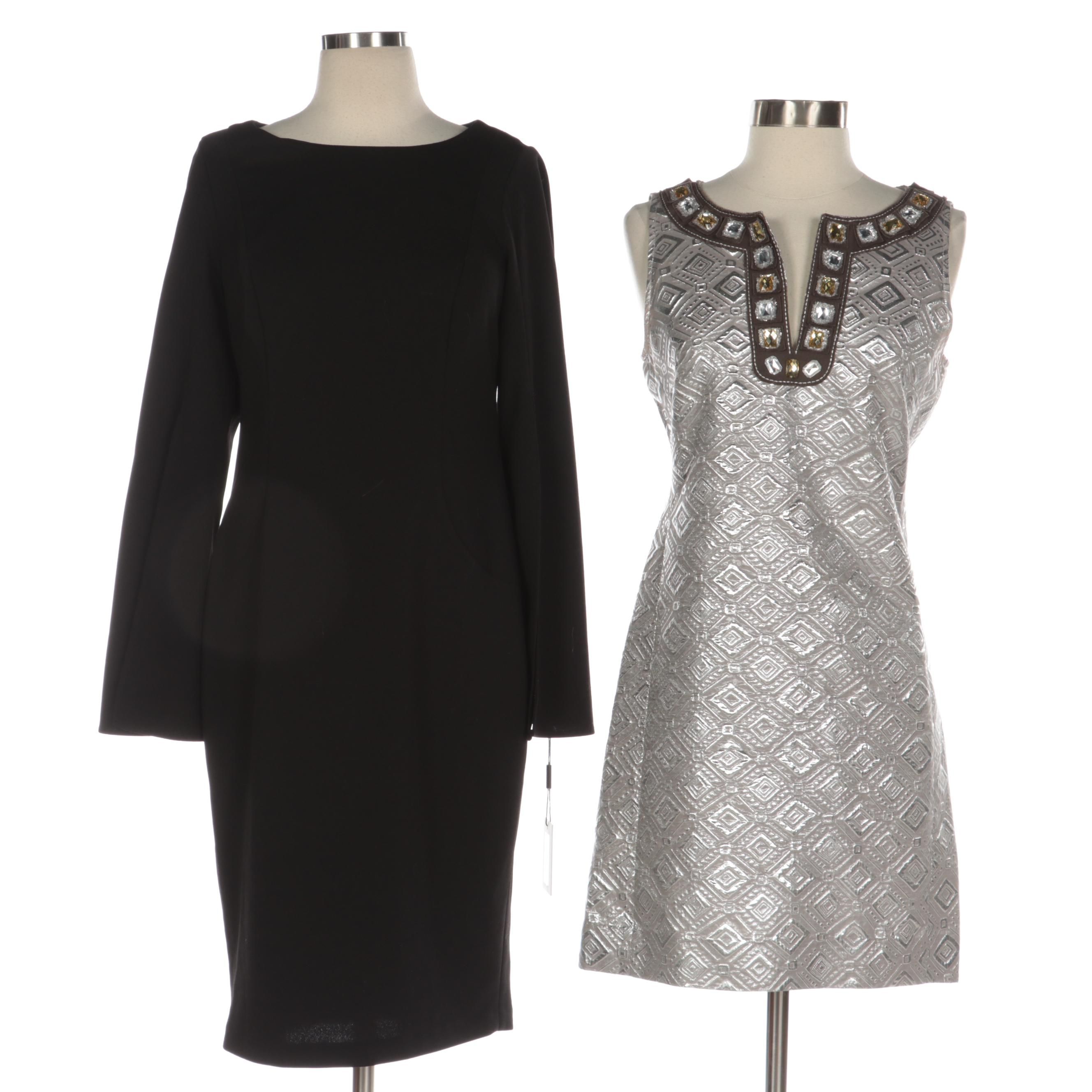 Calvin Klein and Tory Burch Embellished Cocktail and Workwear Dresses
