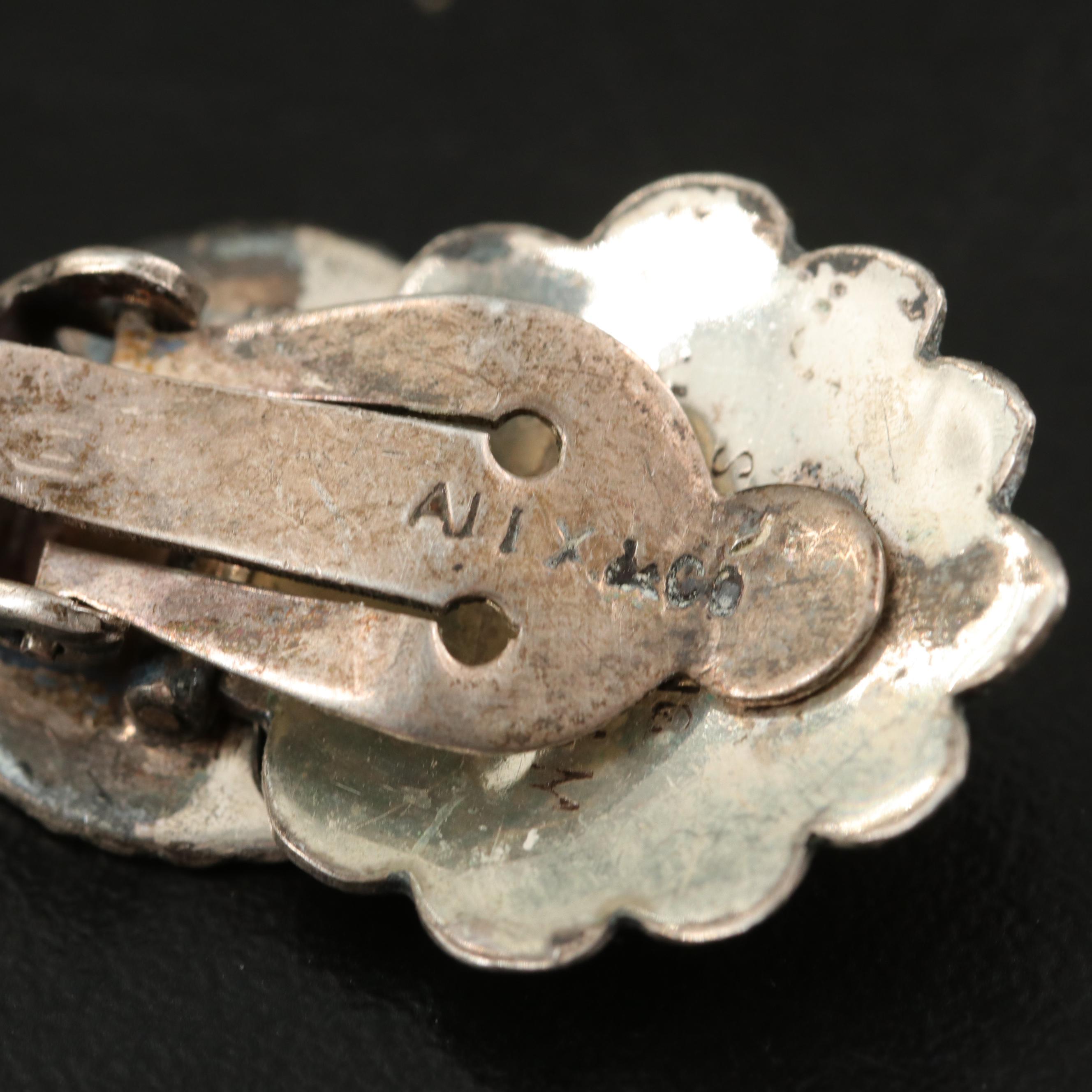 Vintage Thai Sterling Niello Jewelry