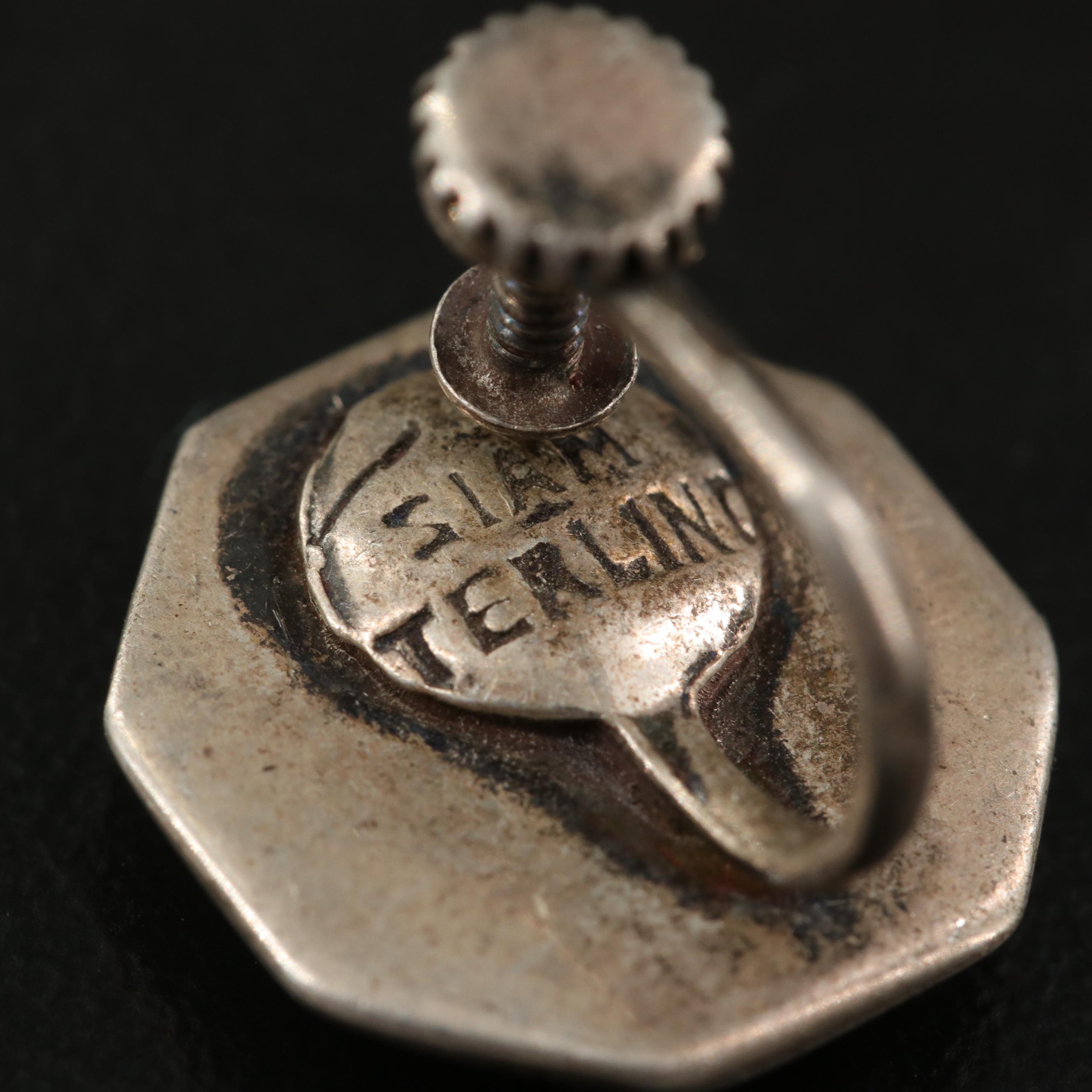 Vintage Thai Sterling Niello Jewelry