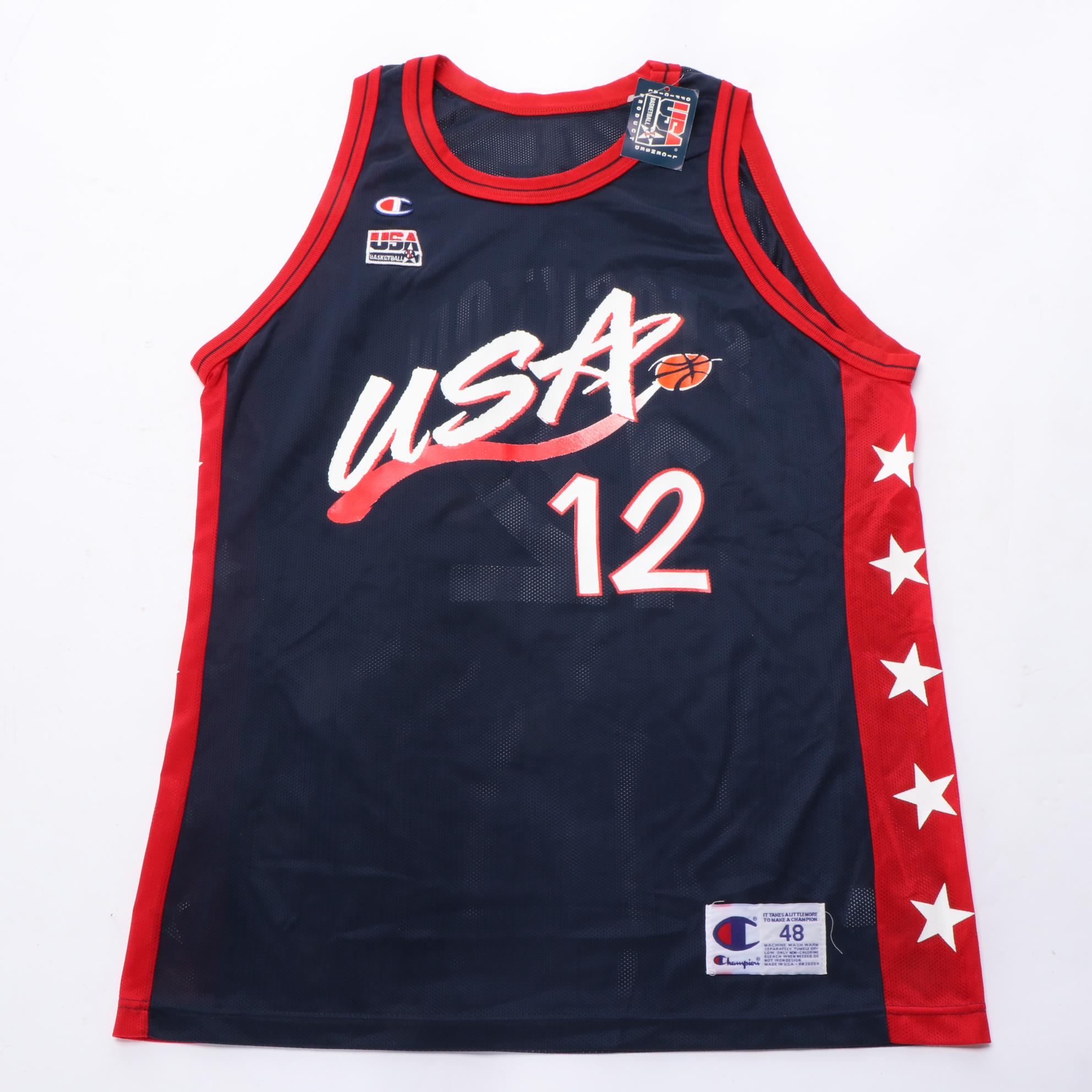 Champion "Dream Team" NBA Jerseys with Hardaway, O'Neal, Stockton and Malone