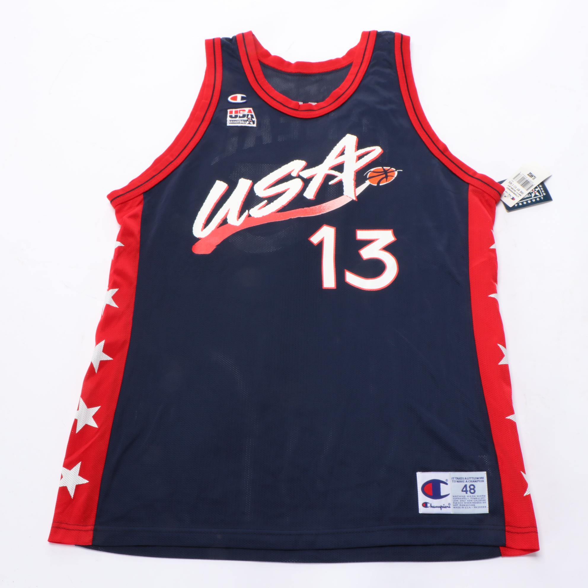 Champion "Dream Team" NBA Jerseys with Hardaway, O'Neal, Stockton and Malone