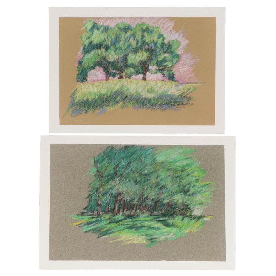 Elsie Kay Harris Landscape Pastel Drawings