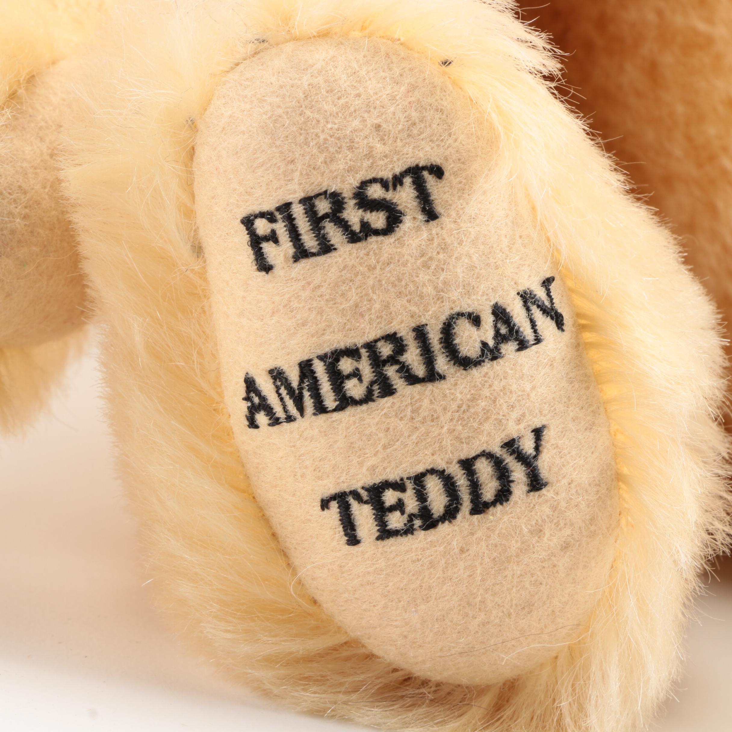 Steiff "The First American Teddy" Plush Mohair Bear, 2003