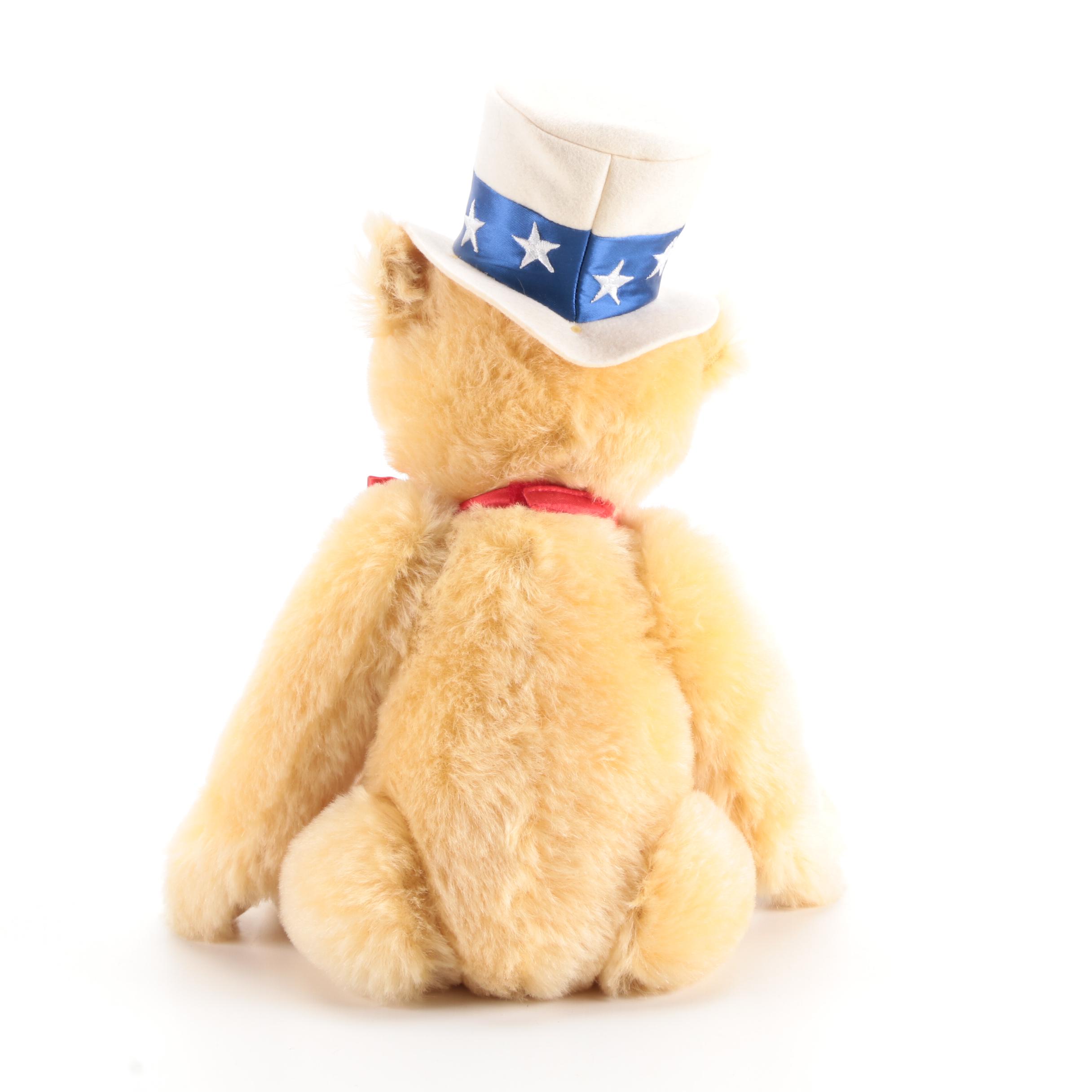 Steiff "The First American Teddy" Plush Mohair Bear, 2003