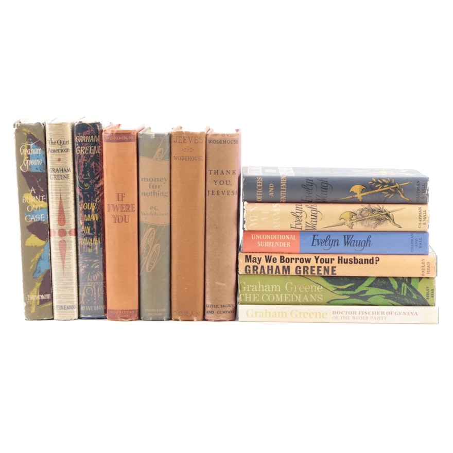 First UK Edition Graham Greene and Evelyn Waugh Novels and More