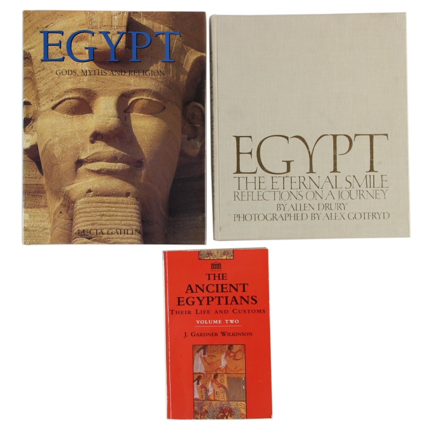 "Egypt Gods, Myths and Religion" by Lucia Gahlin and Other Egypt History Books